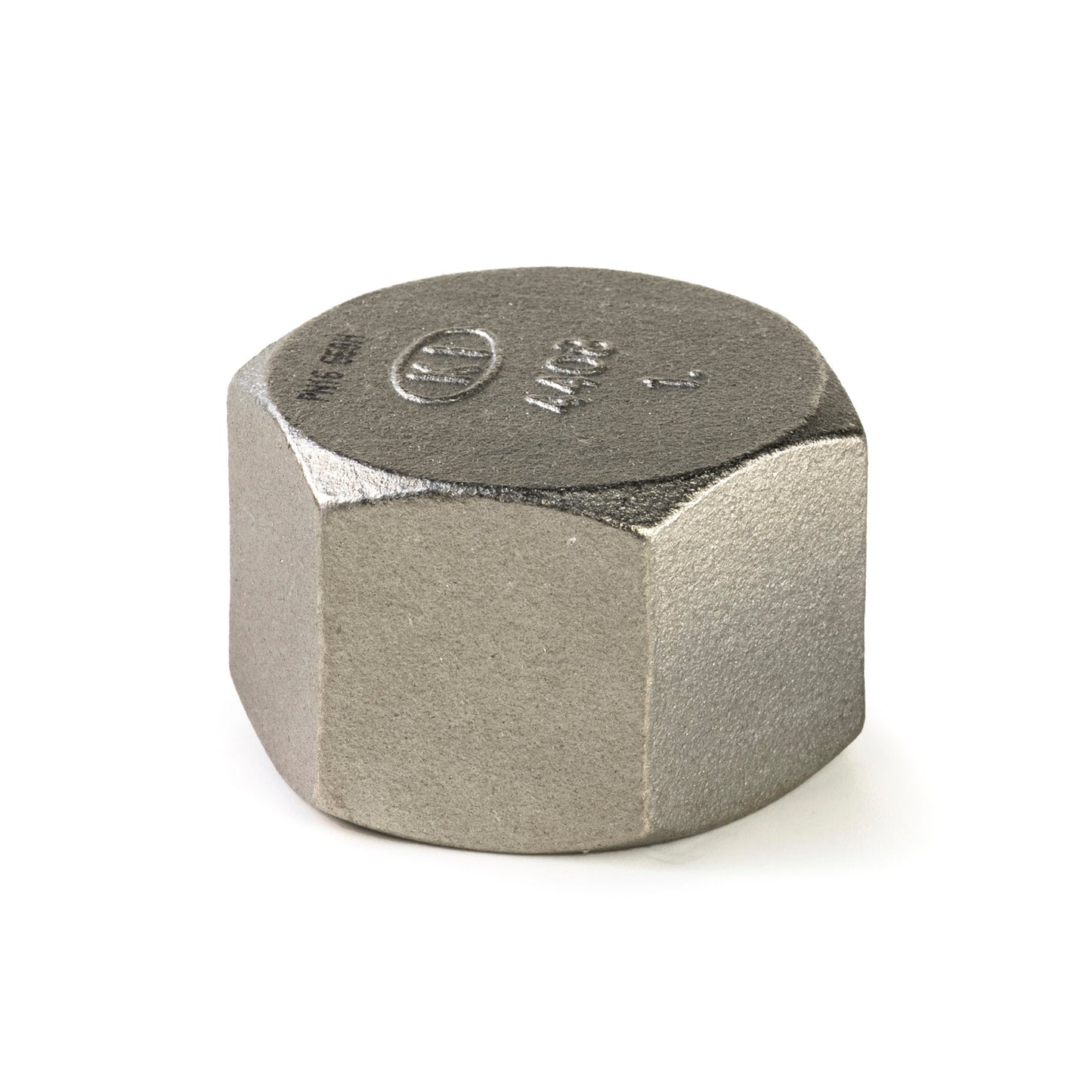 End cap, 6-sided, stainless steel, "lost wax", female thread, BSP ¾"