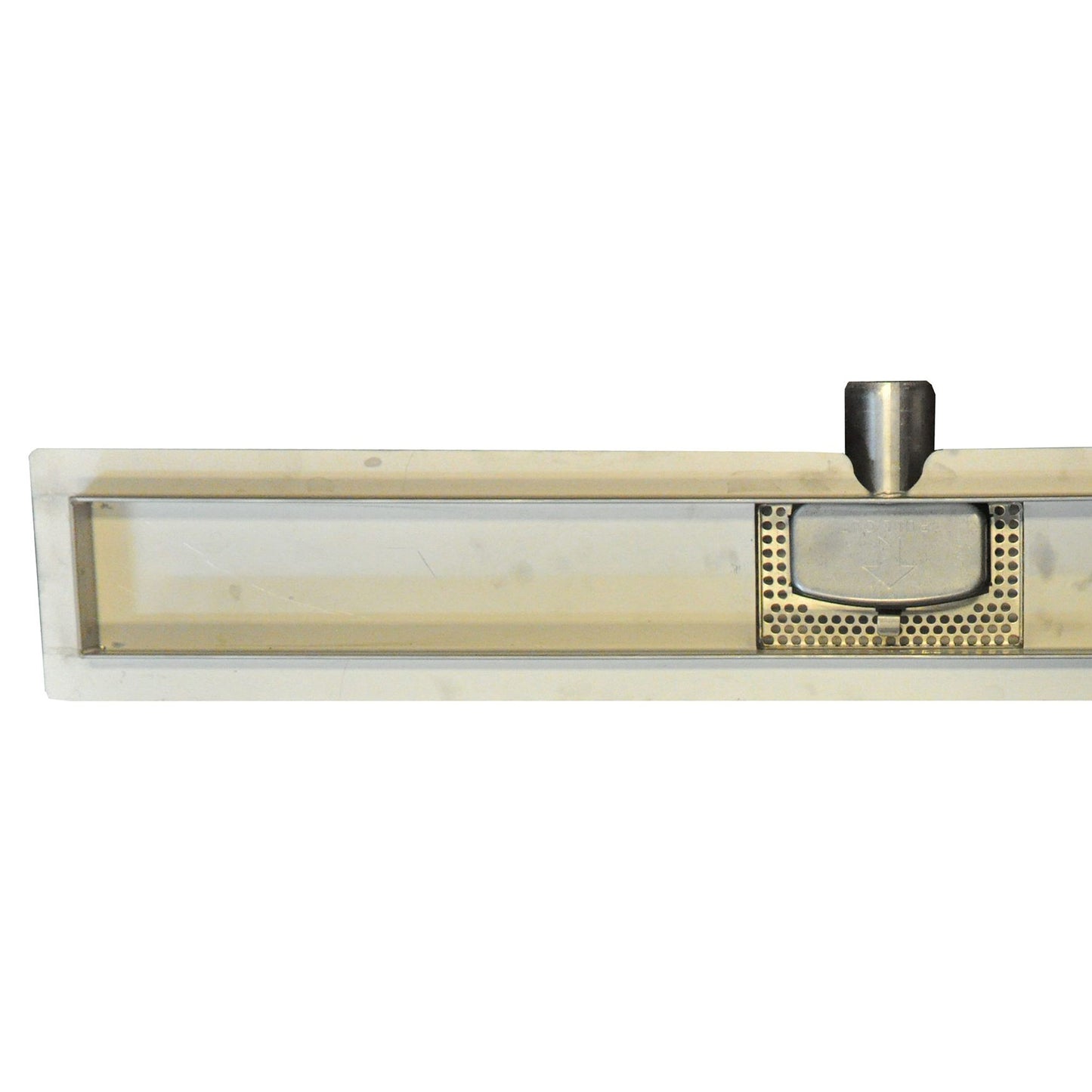 W-drain shower drain, door version, with flange, excluding grate, l = 800 mm