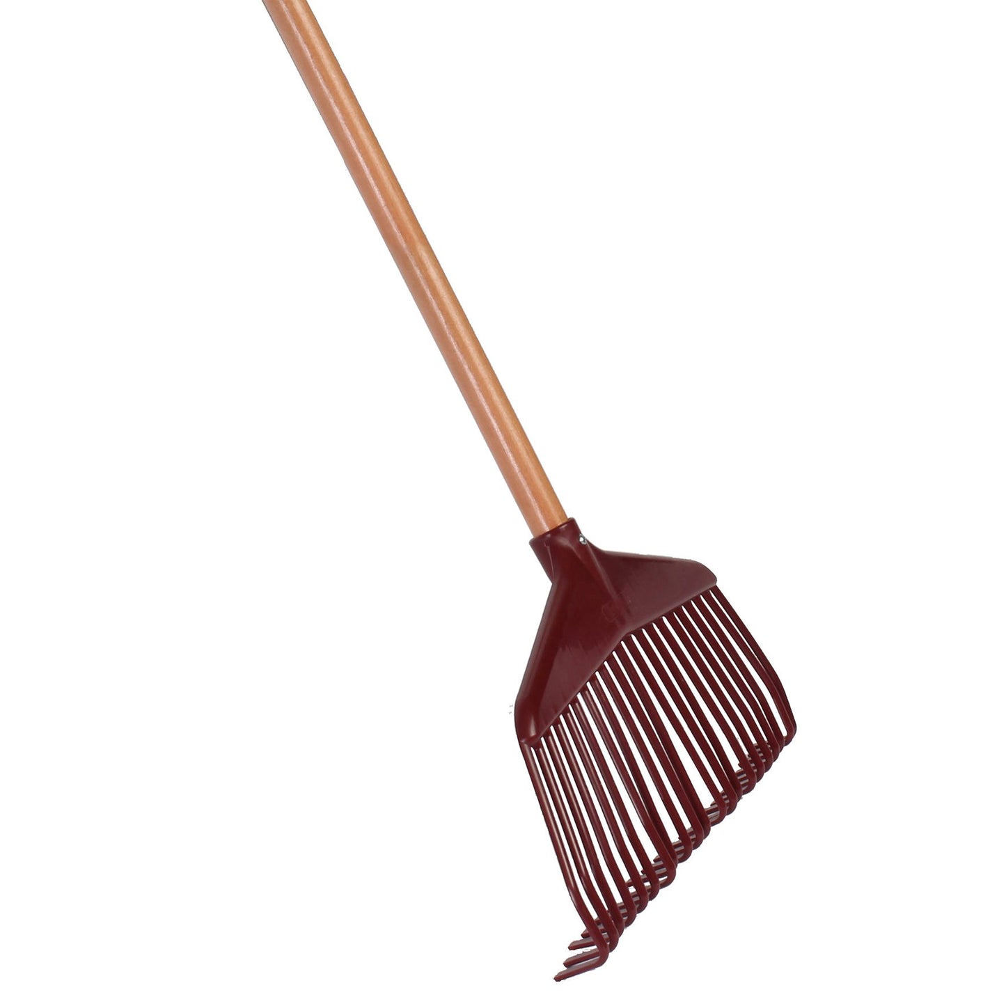 Rastrillo de hojas Talen Tools, nailon, 400 x 200 mm, 21 dientes, longitud del mango 150 cm
