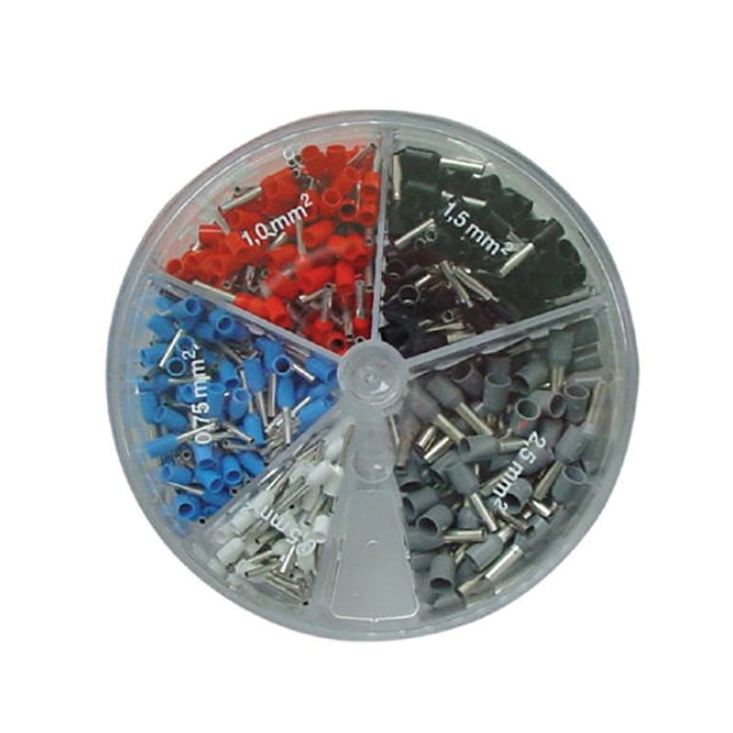 Klemko assortment box cable end sleeves, isolated, 0.50 - 2.50 mm², KL-T (standard colors)