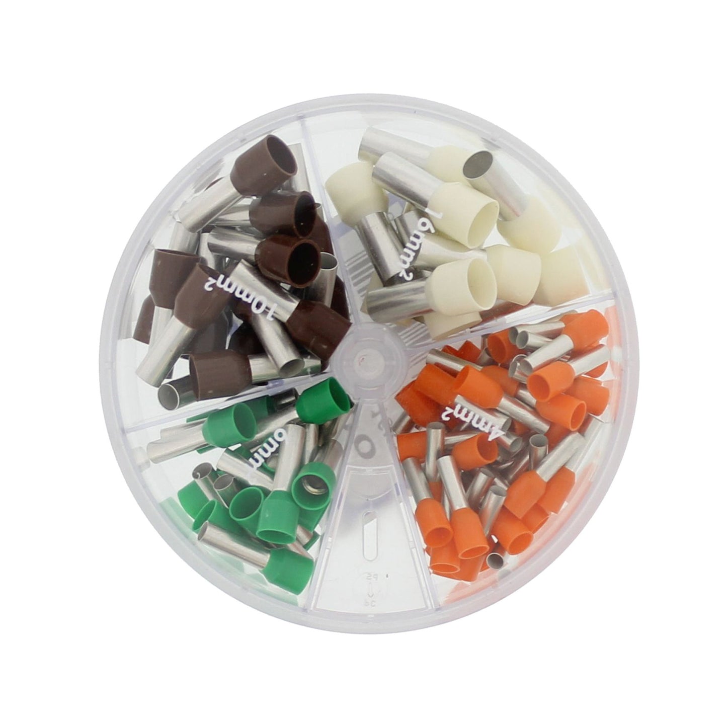Klemko assortment box cable end sleeves, isolated, 4.00 - 16.00 mm², KL-T (standard colors)