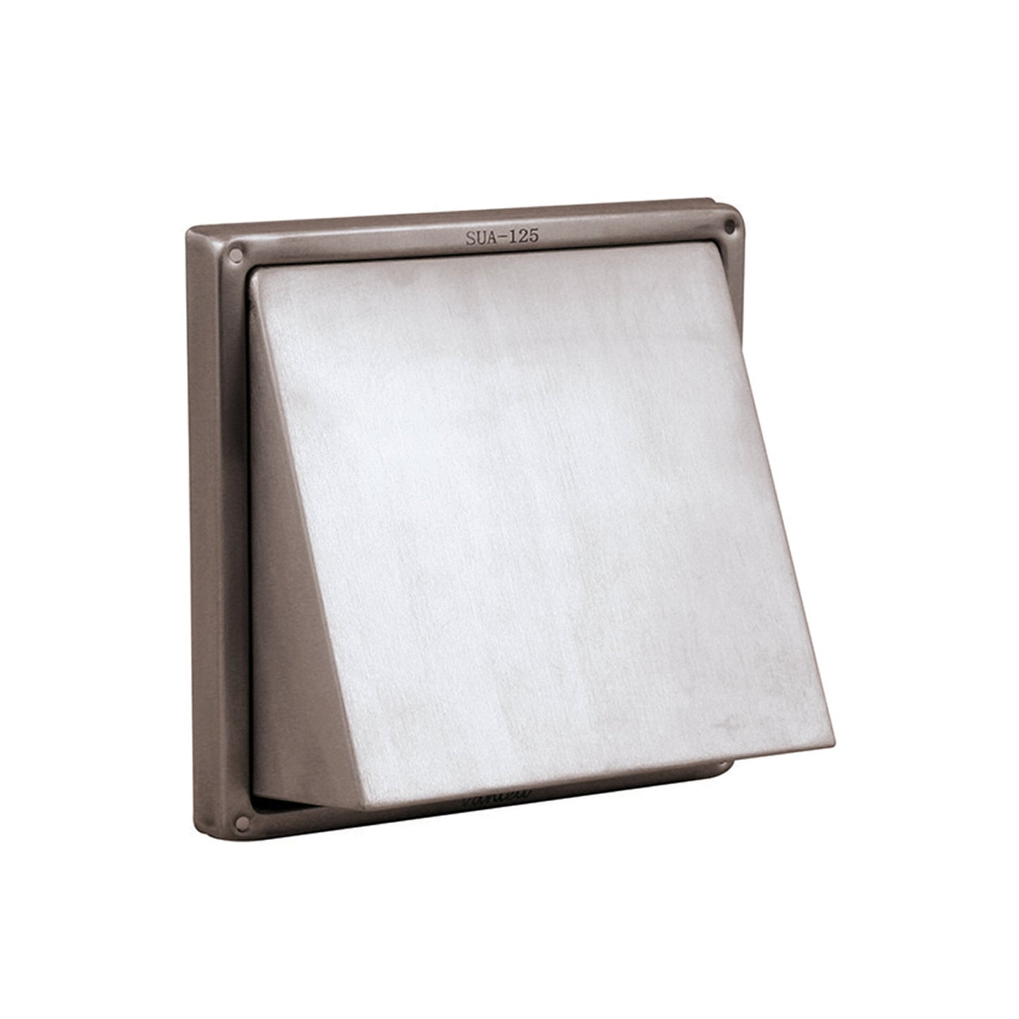 Rejilla de ventilación Nedco, acero inoxidable, 125 mm