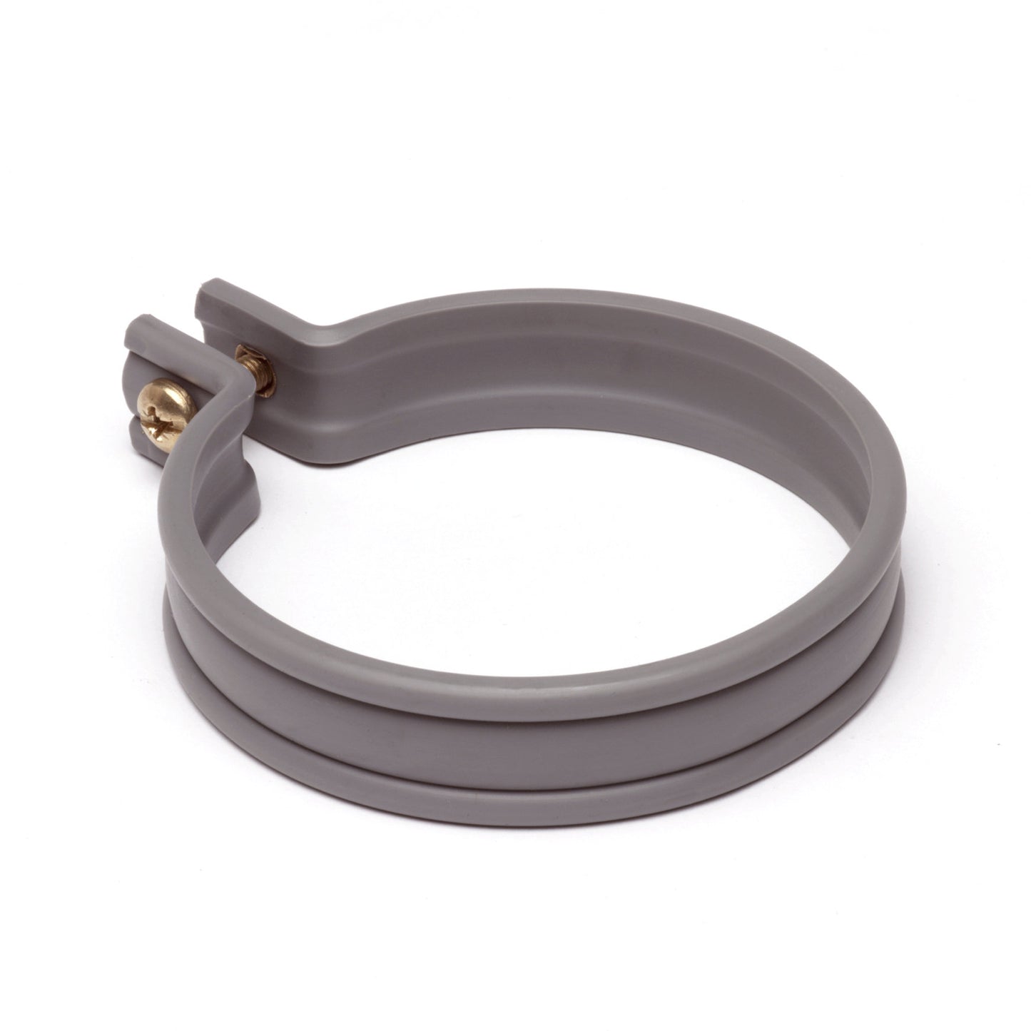Soporte para bajante de agua de lluvia Walraven, PVC, modelo B, gris, 80 mm