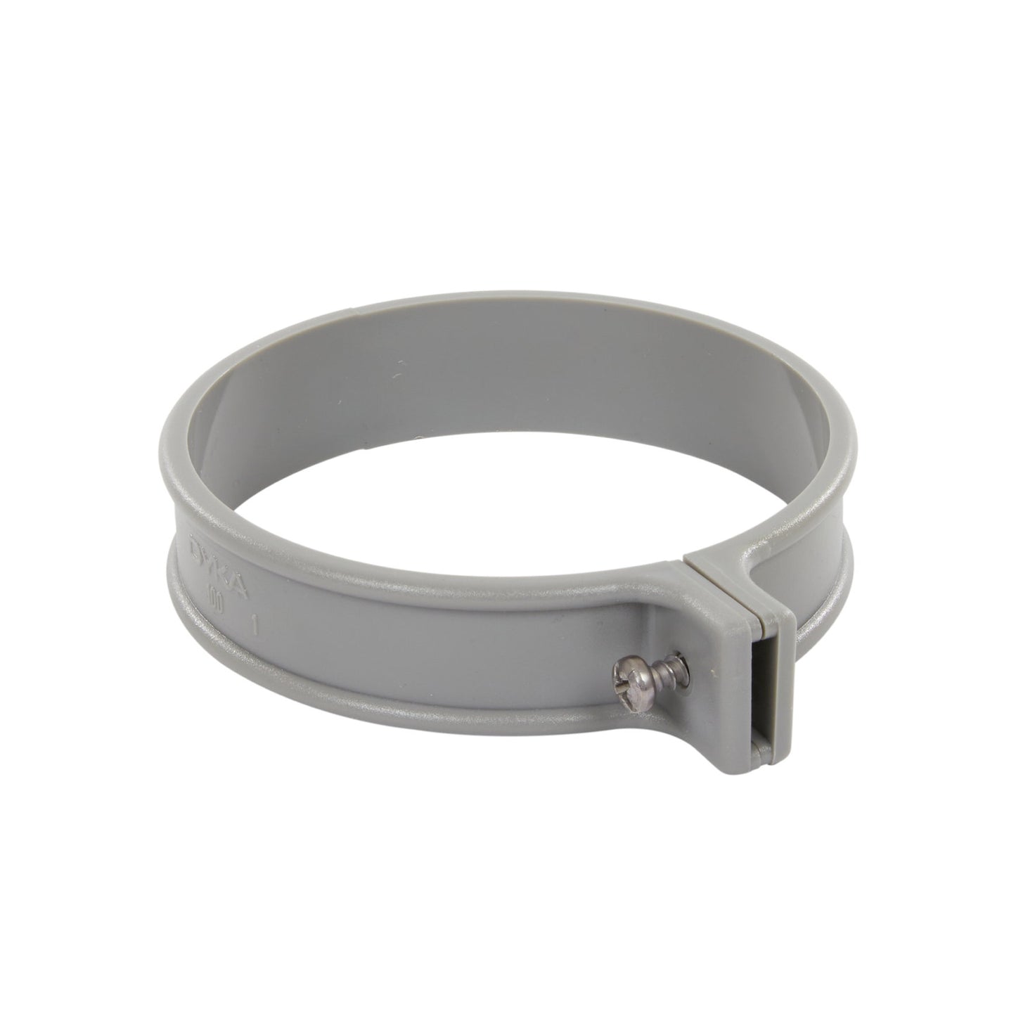 Dyka rainwater downpipe bracket, PVC, model B, grey, 100 mm