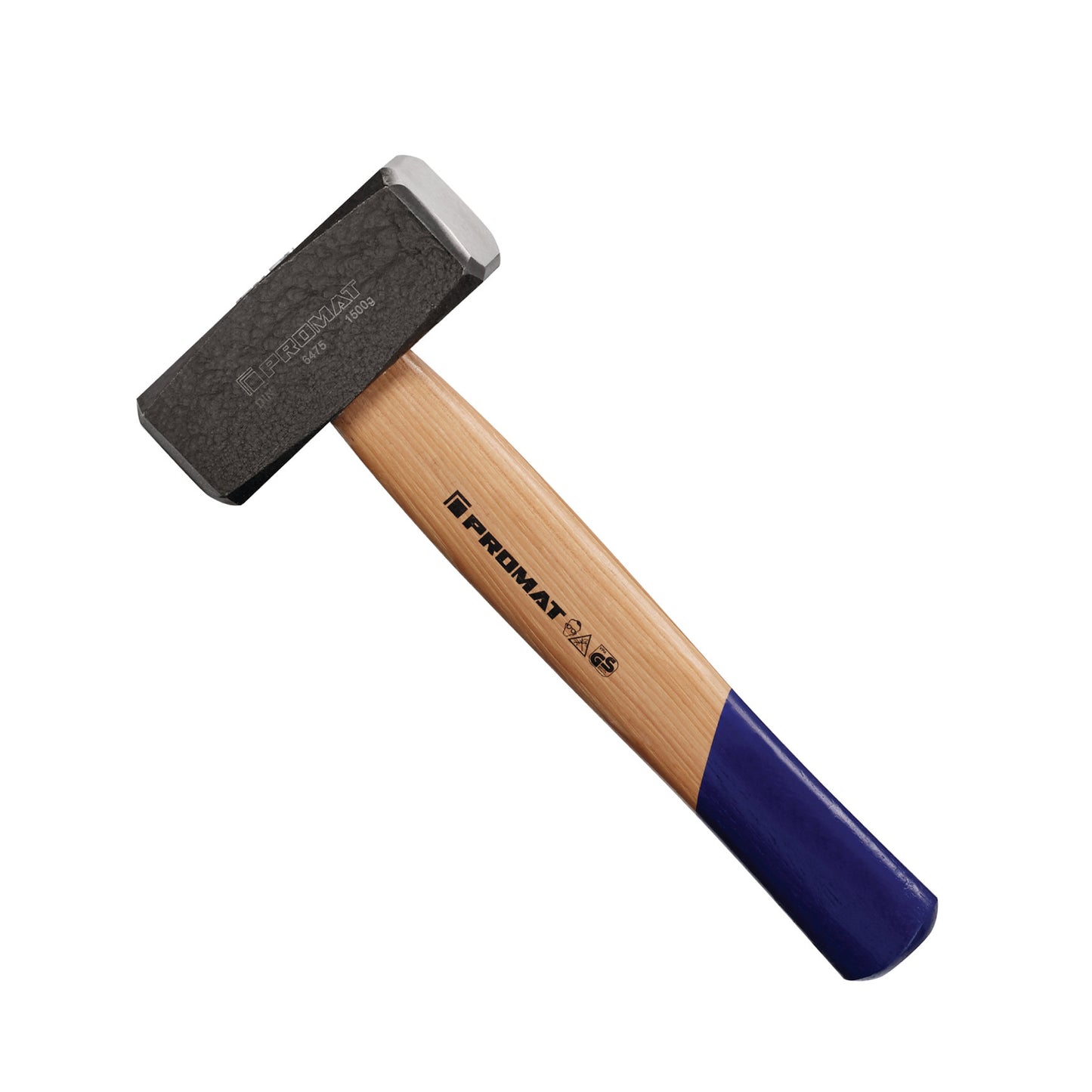 Promat sledgehammer, hammer head die-forged 1500 grams, hickory handle
