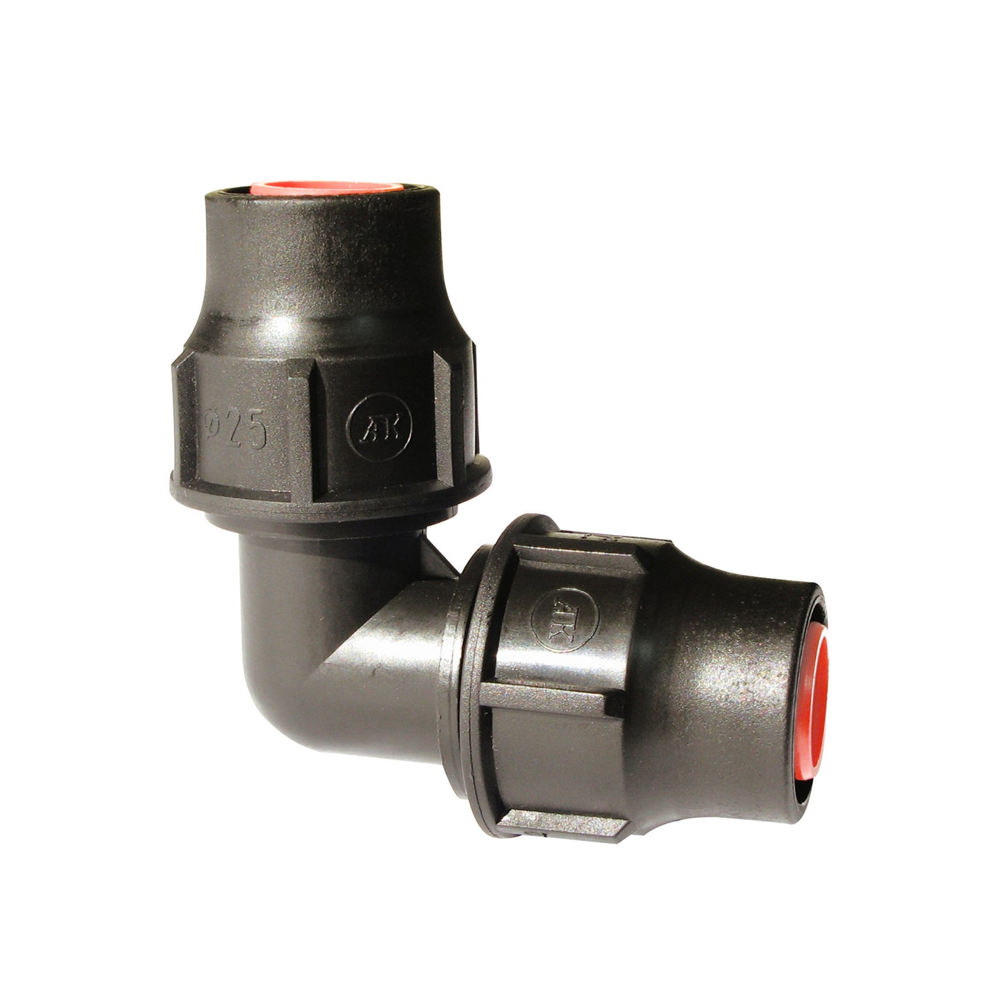 Codo Palaplast, 2 abrazaderas, 16 mm