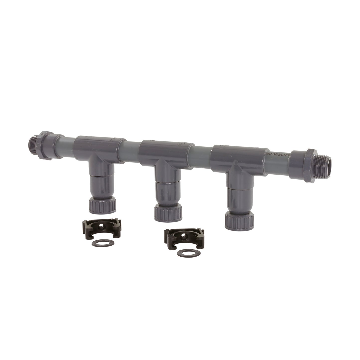 Distribuidor de agua Maspla, 3 ramales, PVC, d=32 mm, conexiones de 1"