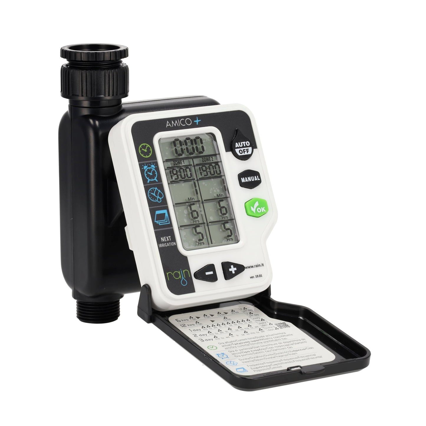 Rain irrigation computer, type Amico+, 2 stations