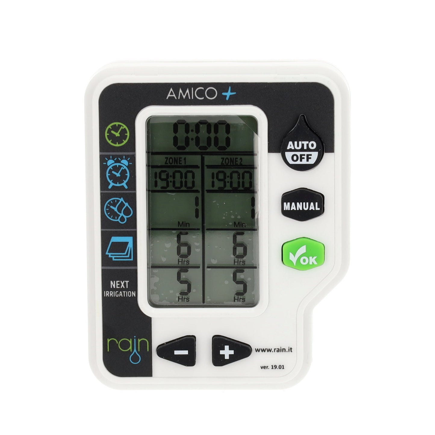 Rain irrigation computer, type Amico+, 2 stations
