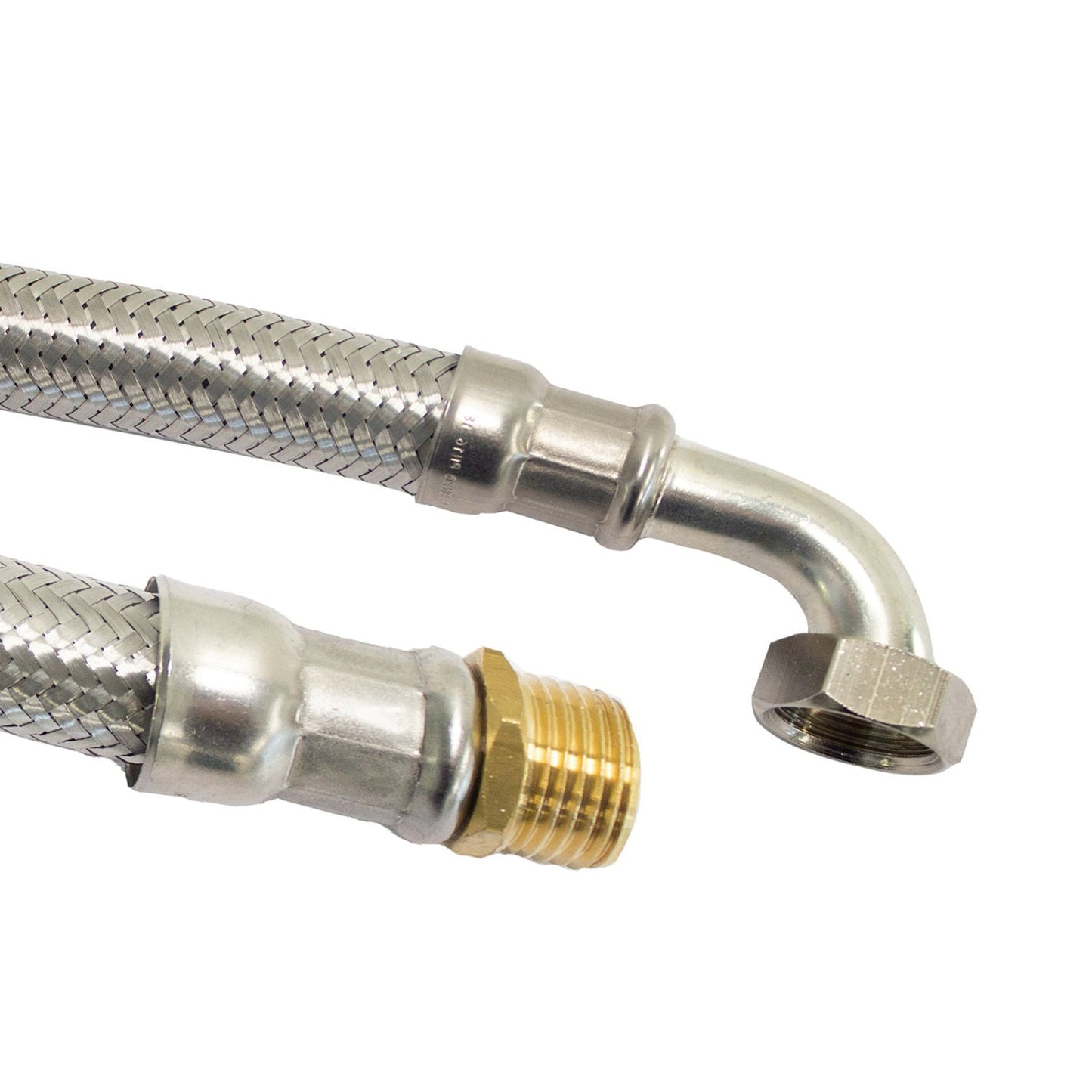 Manguera de conexión flexible Fixaflex, EPDM, rosca macho x hembra, EN13618, DN25, codo de 1" x 1", 60 cm