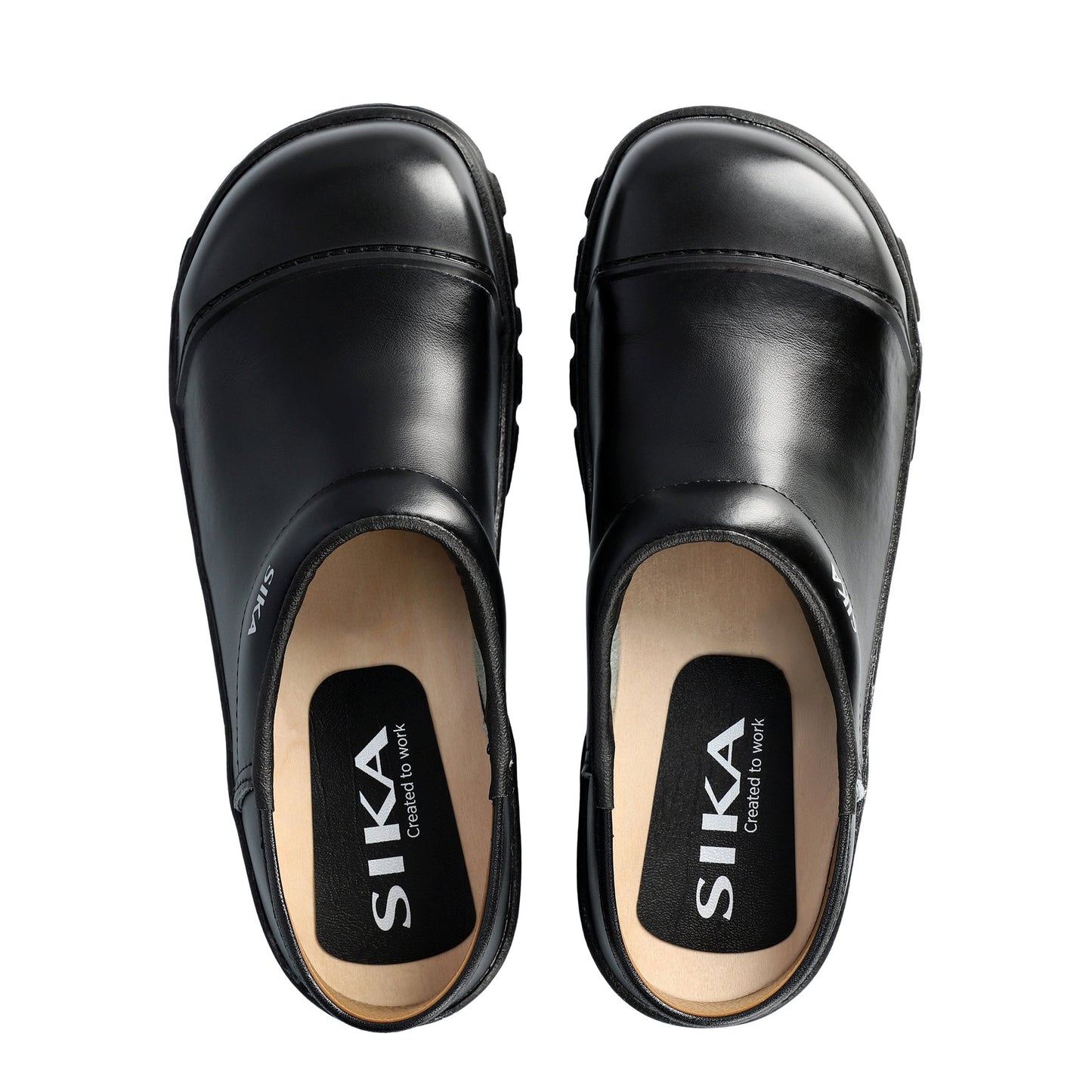 Sika 29 Comfort shoe clogs with crawl toe and PU sole, black, S3, size 46