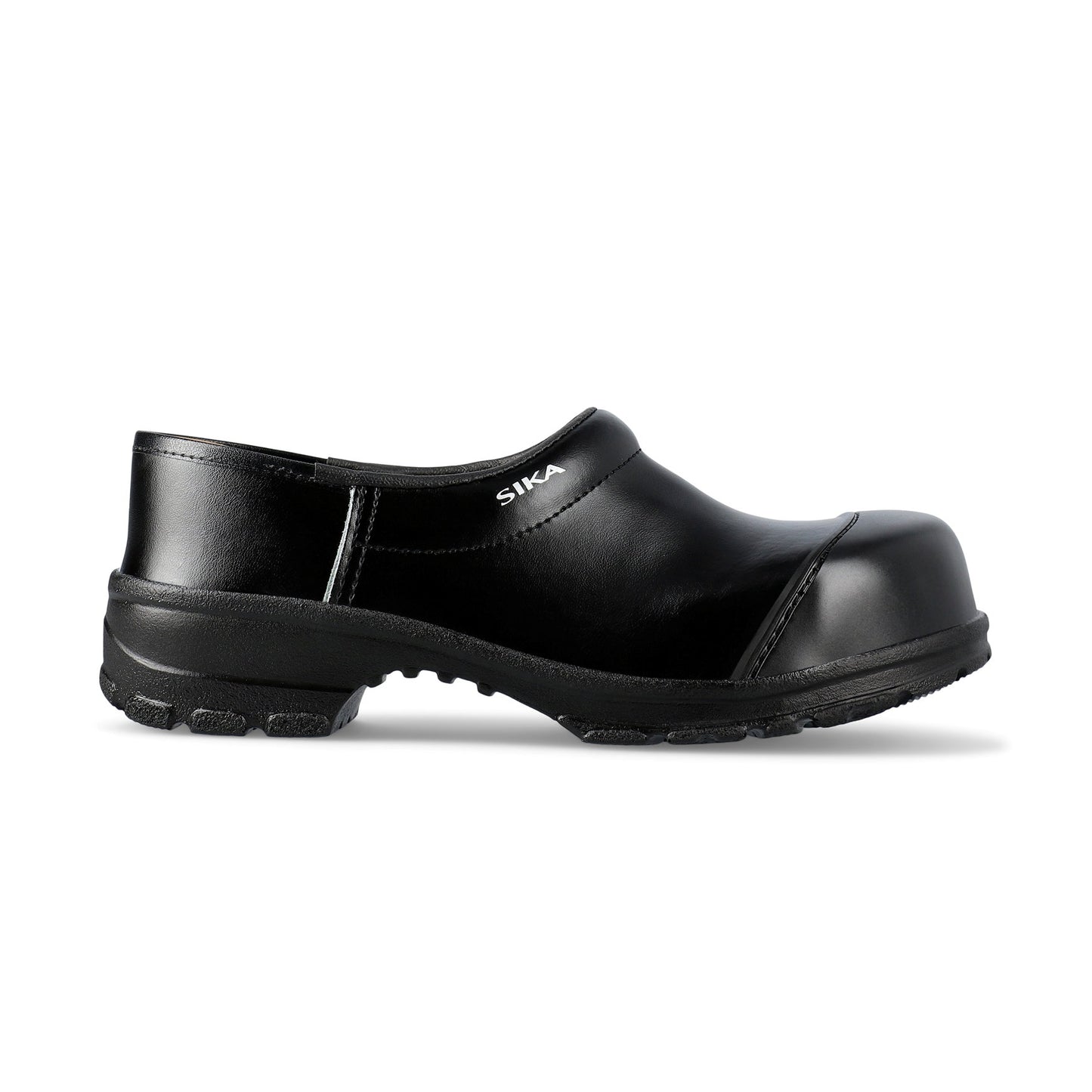 Sika 29 Comfort shoe clogs with crawl toe and PU sole, black, S3, size 46