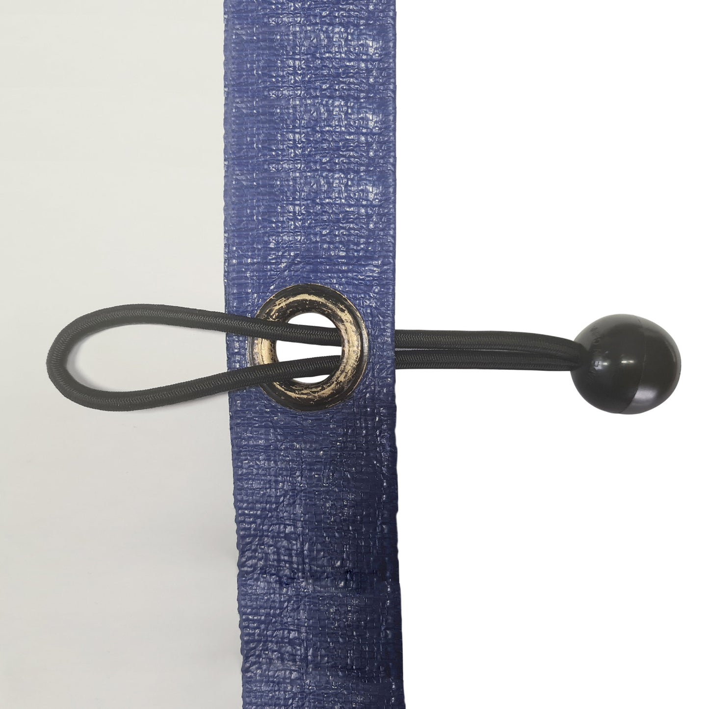Tension elastic with ball, for tarpaulins and tents, 5 x 150 mm, 5 pieces