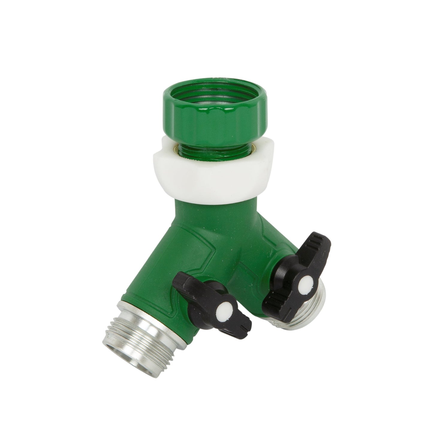 SummerRain tap adapter with water distributor, metal, 2-way