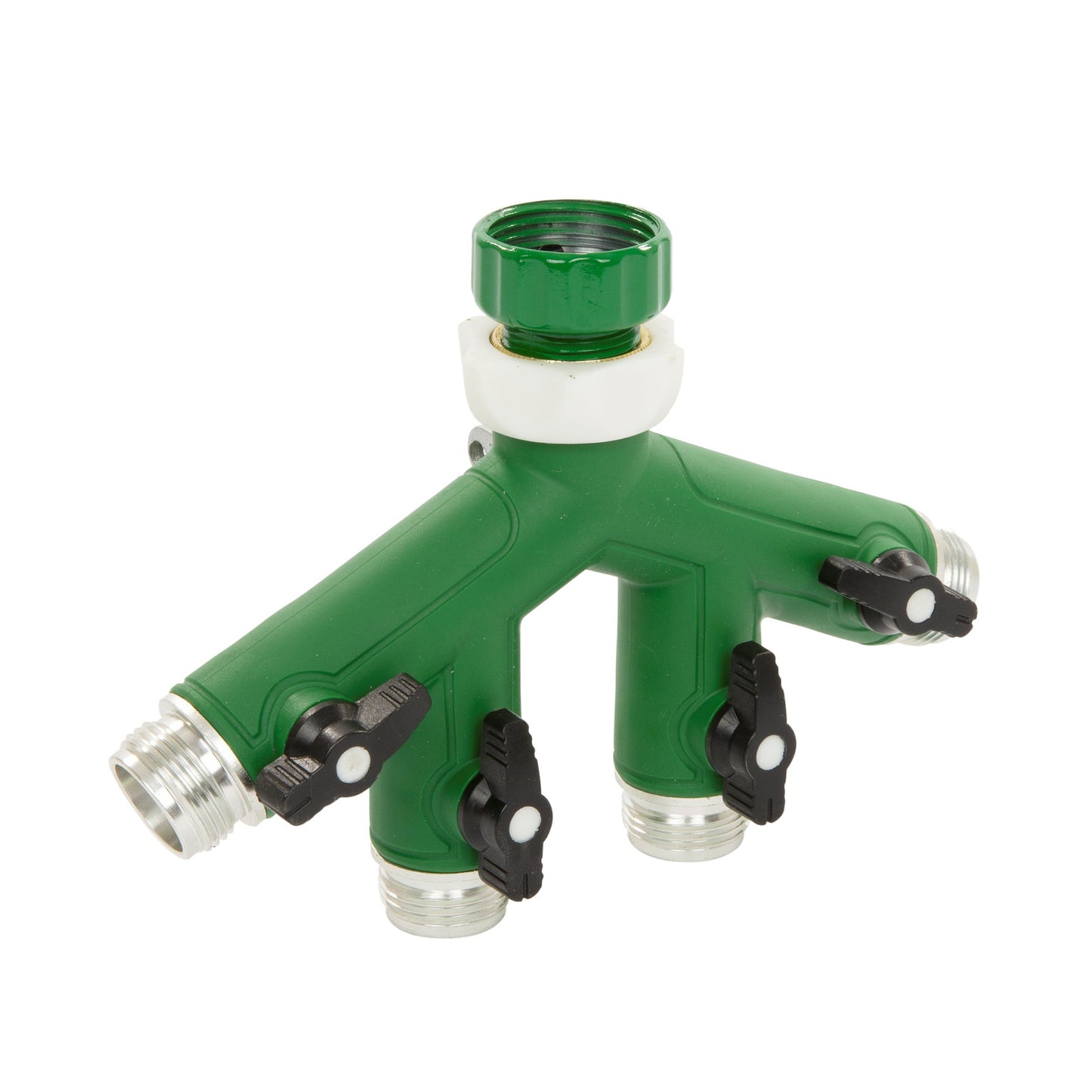 SummerRain tap adapter with water distributor, metal, 4-way