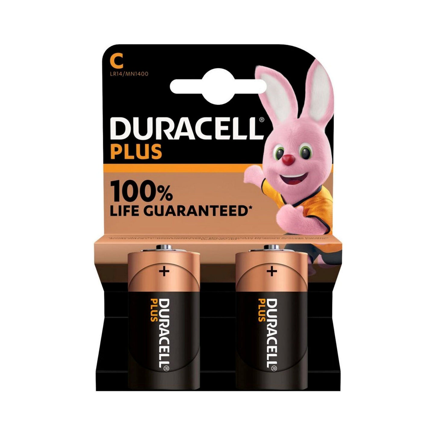 Duracell PlusPower Alkaline battery, C, 1,5V, LR14, MN1400, card à 2 pieces