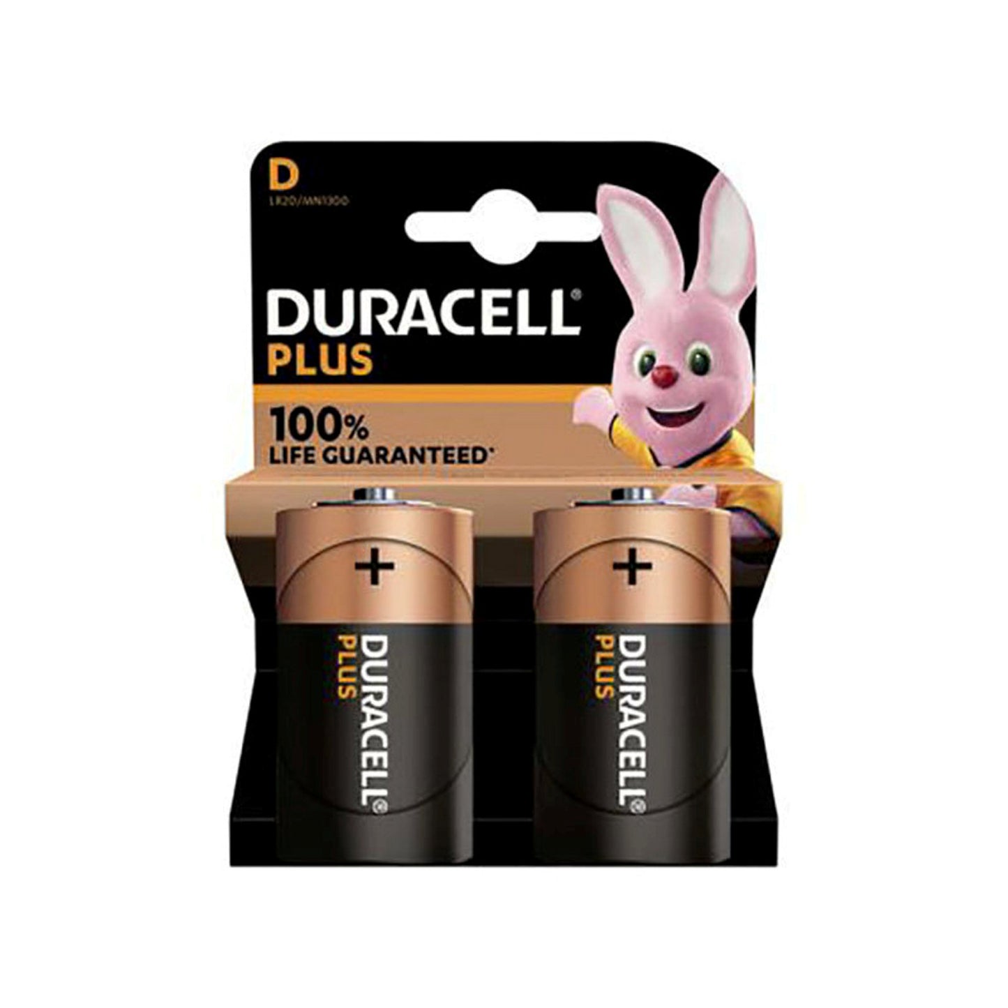 Duracell PlusPower Alkaline battery, D, 1,5V, LR20, MN1300, card à 2 pieces