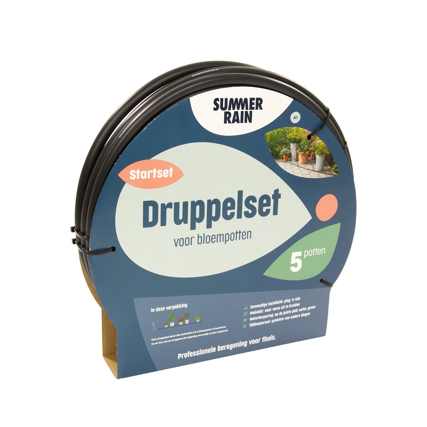 SummerRain drip system for balcony and terrace 5 flowerpots