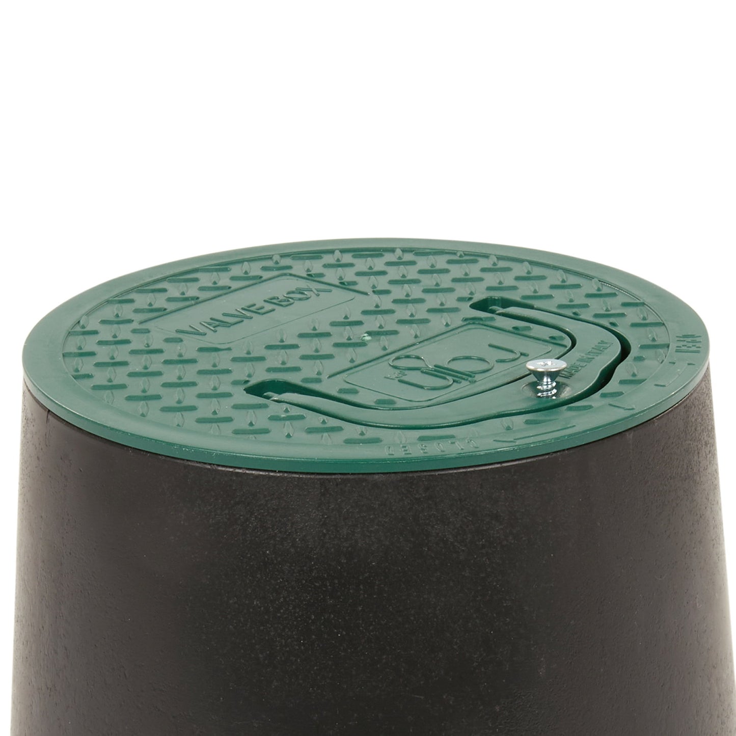 Rain ground pit, type PZCM 25, green/black, d = 253 mm, h = 261 mm