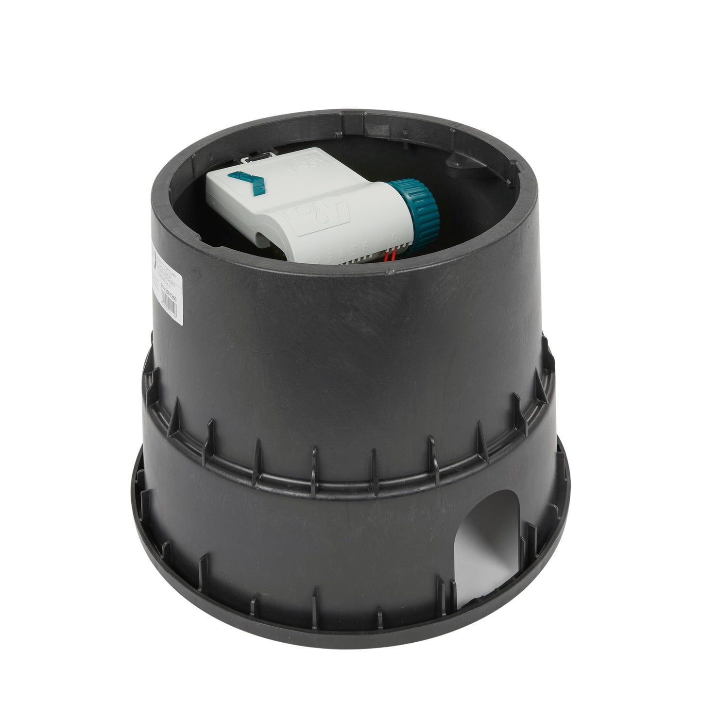 Rain ground pit, type PZCM 25, green/black, d = 253 mm, h = 261 mm