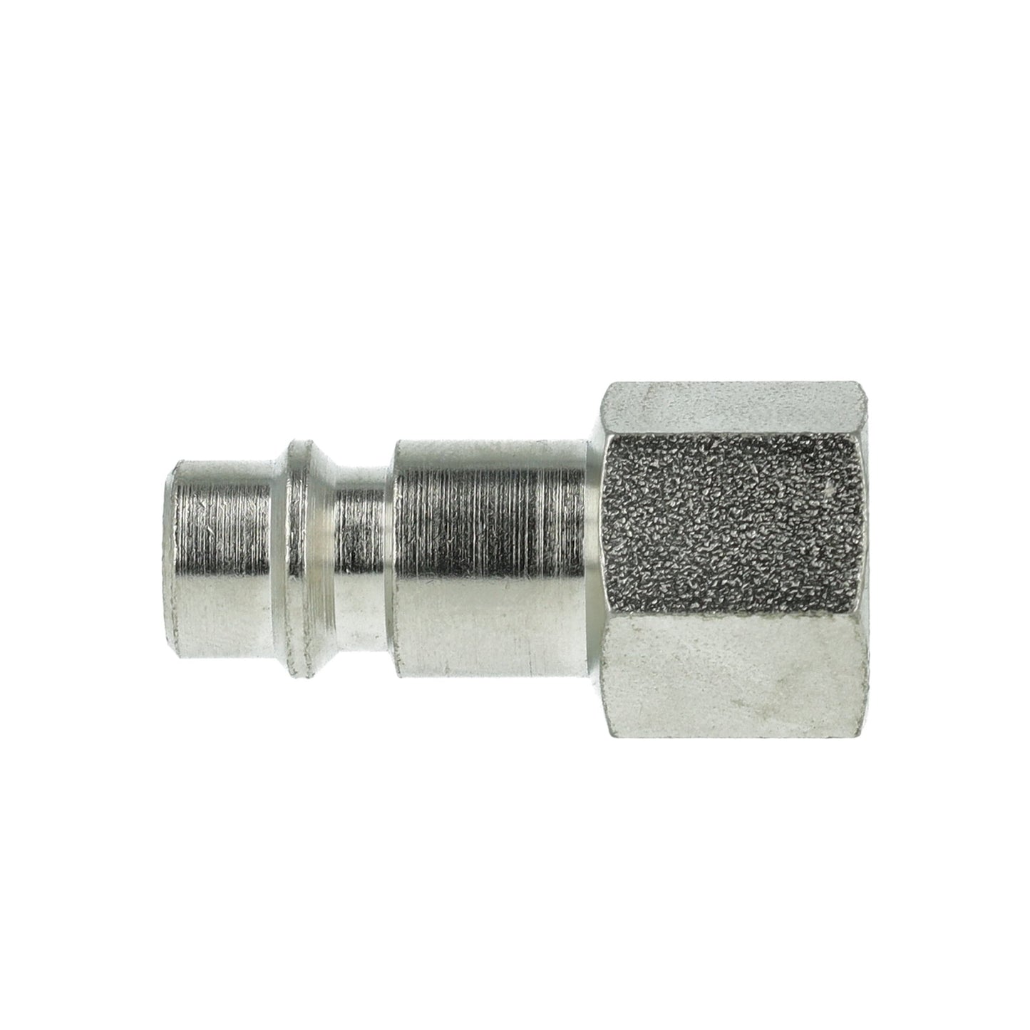 Boquilla enchufable para acoplamiento rápido, rosca hembra, acero niquelado, 3/8"