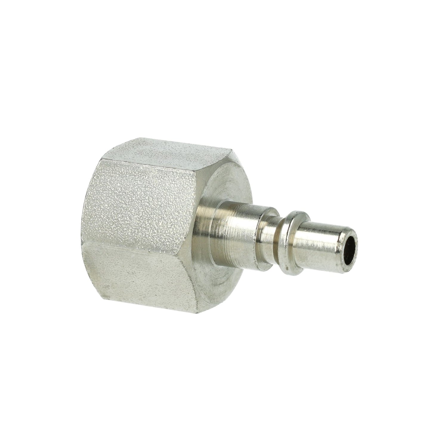 Boquilla enchufable para acoplamiento rápido, rosca hembra, acero galvanizado, 3/8"