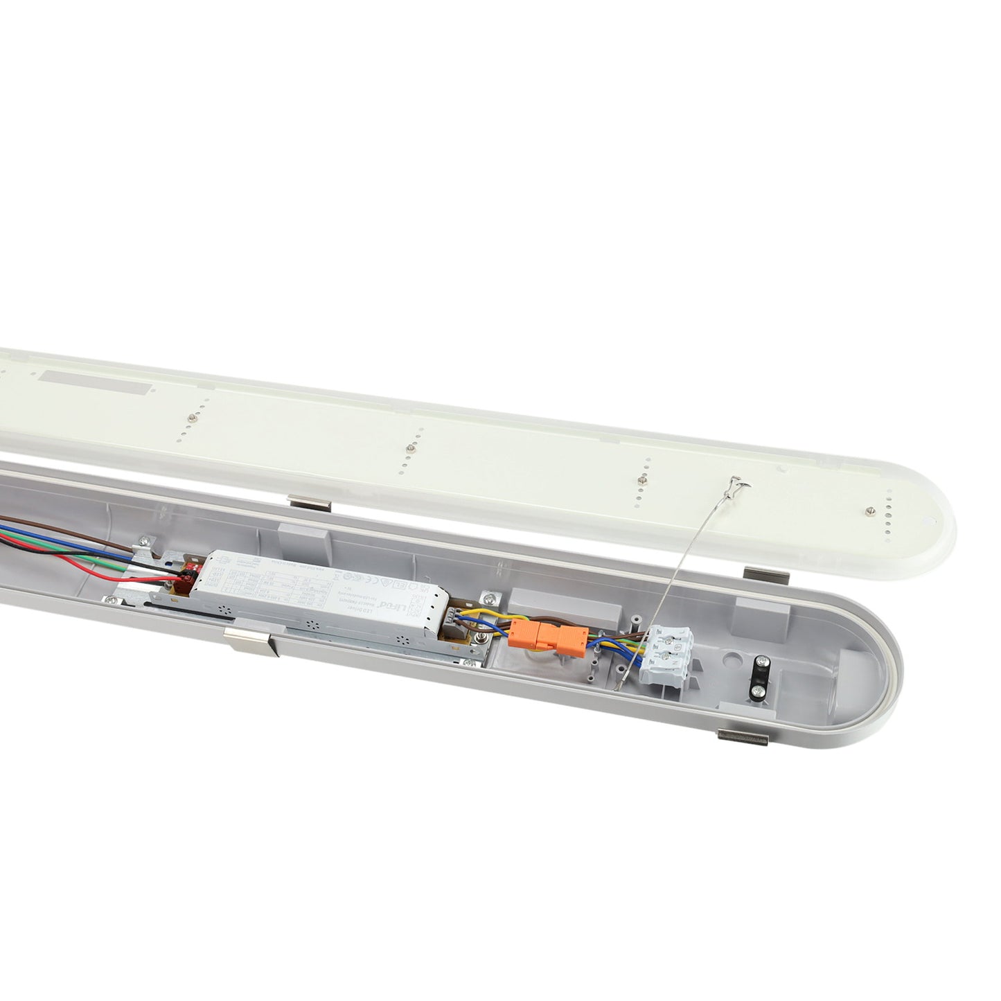 Luminaria LED Adurolight® Quality Line, resistente a salpicaduras, Dave 3.0, 150 cm, 28-49 W, 7500 lm, 4000 K