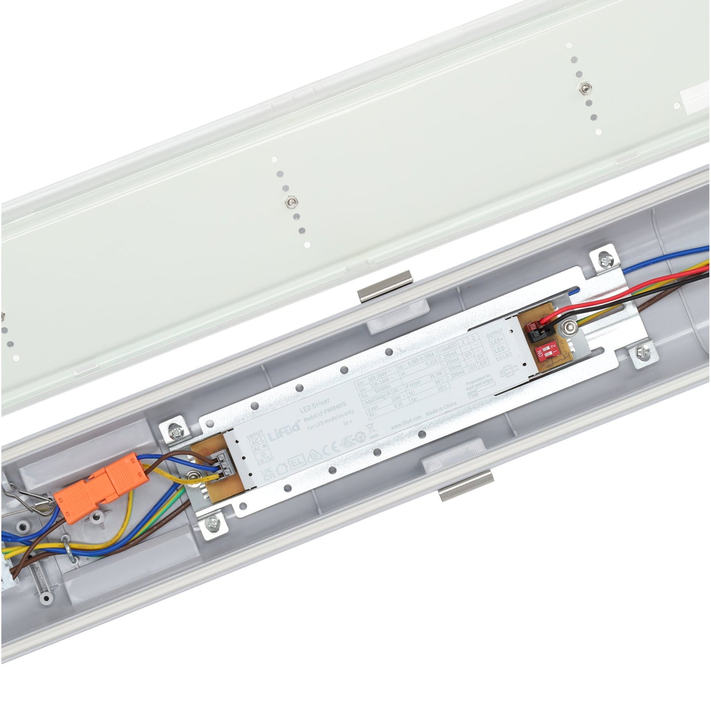 Luminaria LED Adurolight® Quality Line, resistente a salpicaduras, Dave 3.0, 120 cm, 18-32 W, 4800 lm, 4000 K
