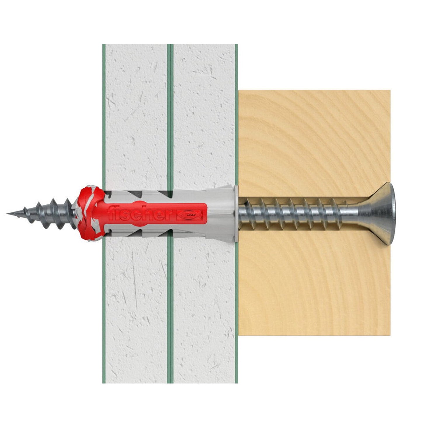 Tapón Fischer, tipo DuoPower, 8 x 40 mm, caja de 100 unidades
