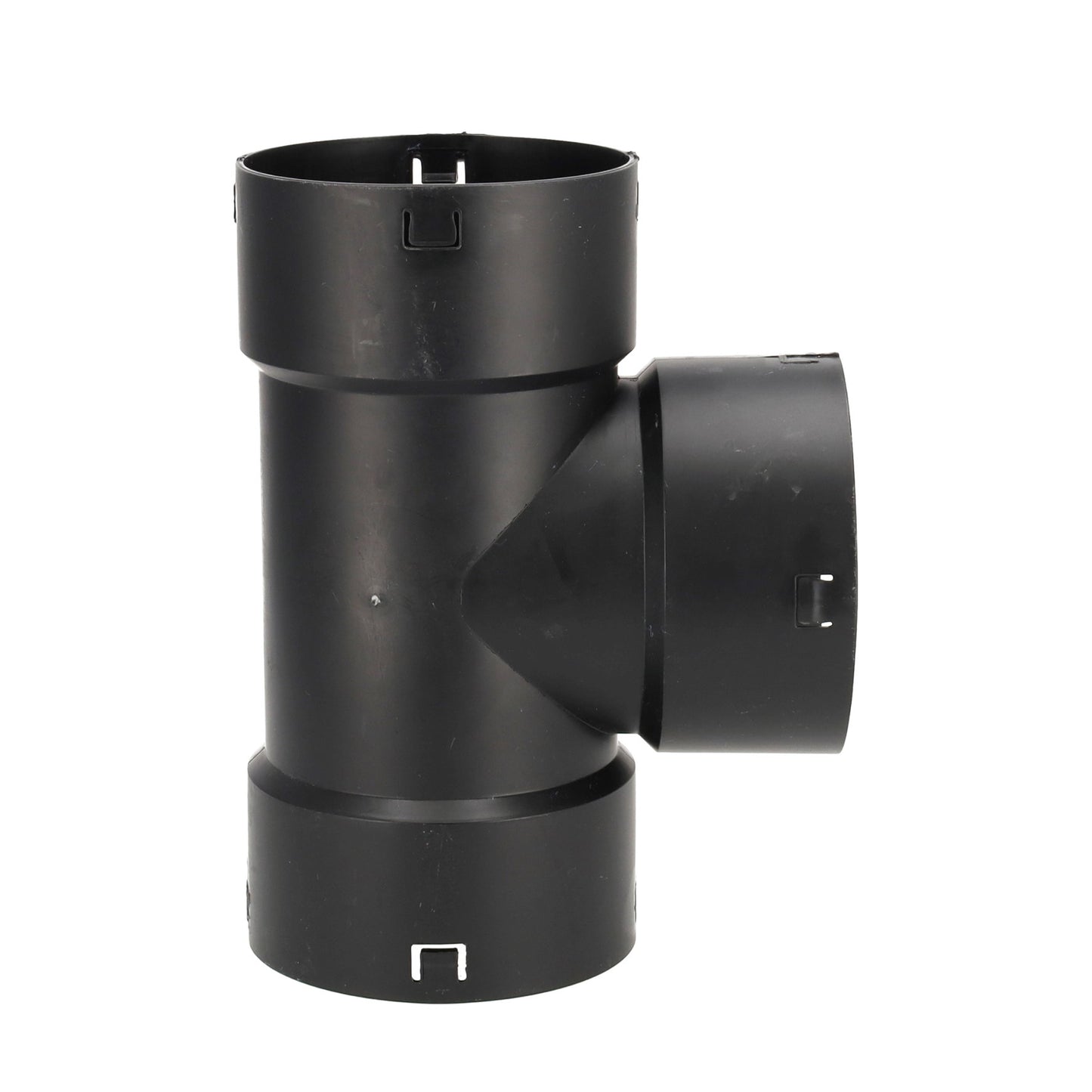 Pieza en T GrainPlastics de 90° para tubo de desagüe, triple clic, PP, 80 mm