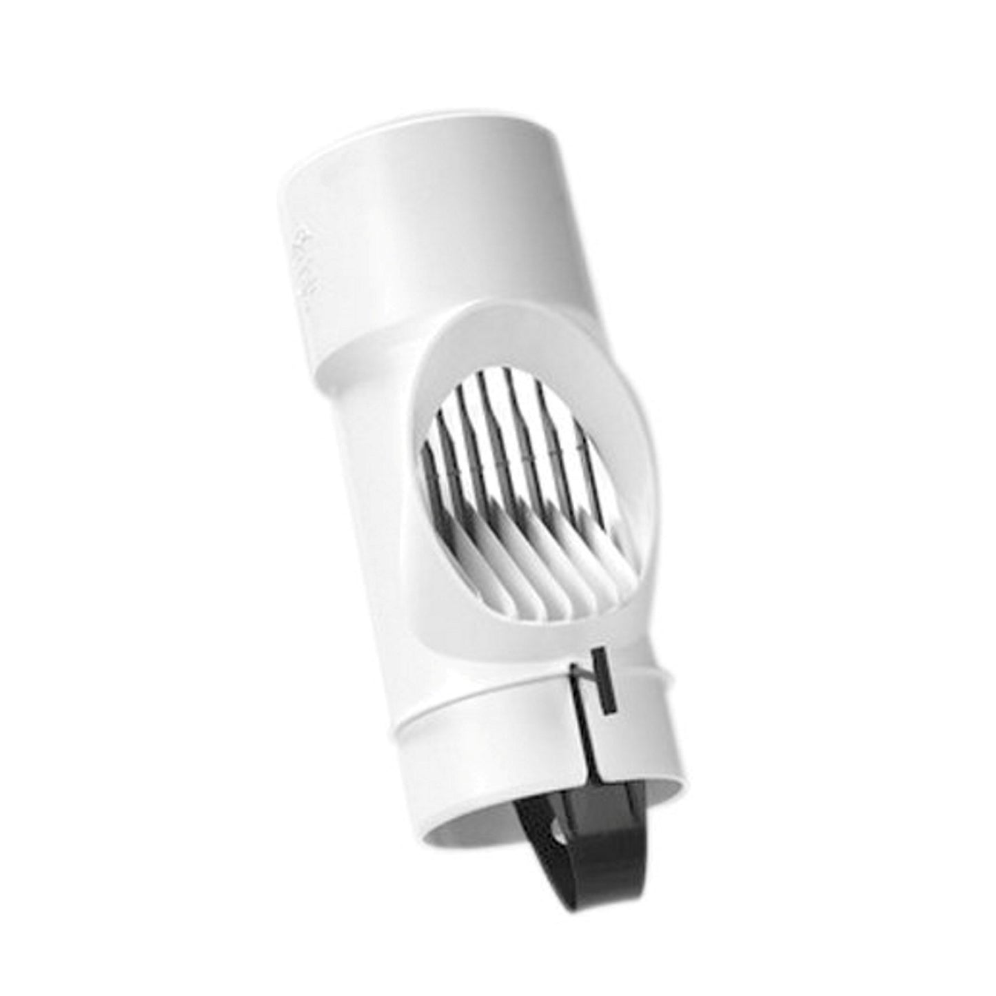 Dyka rainwater downpipe leaf separator, PP, scraper, 1x int. glue, 1x tapered spigot, white, 80 mm
