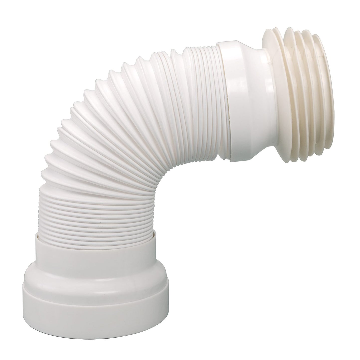 Airfit toilet connector, flexible, l = 285 - 500 mm, Ø 98 - 105 mm, white