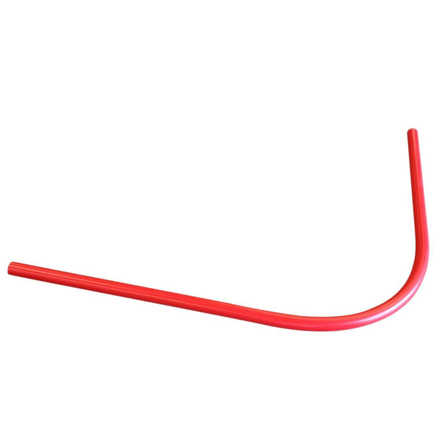 Conduit bend 90°, PVC, electricity/red, d = 50 mm, r = 500 mm, 3000 mm