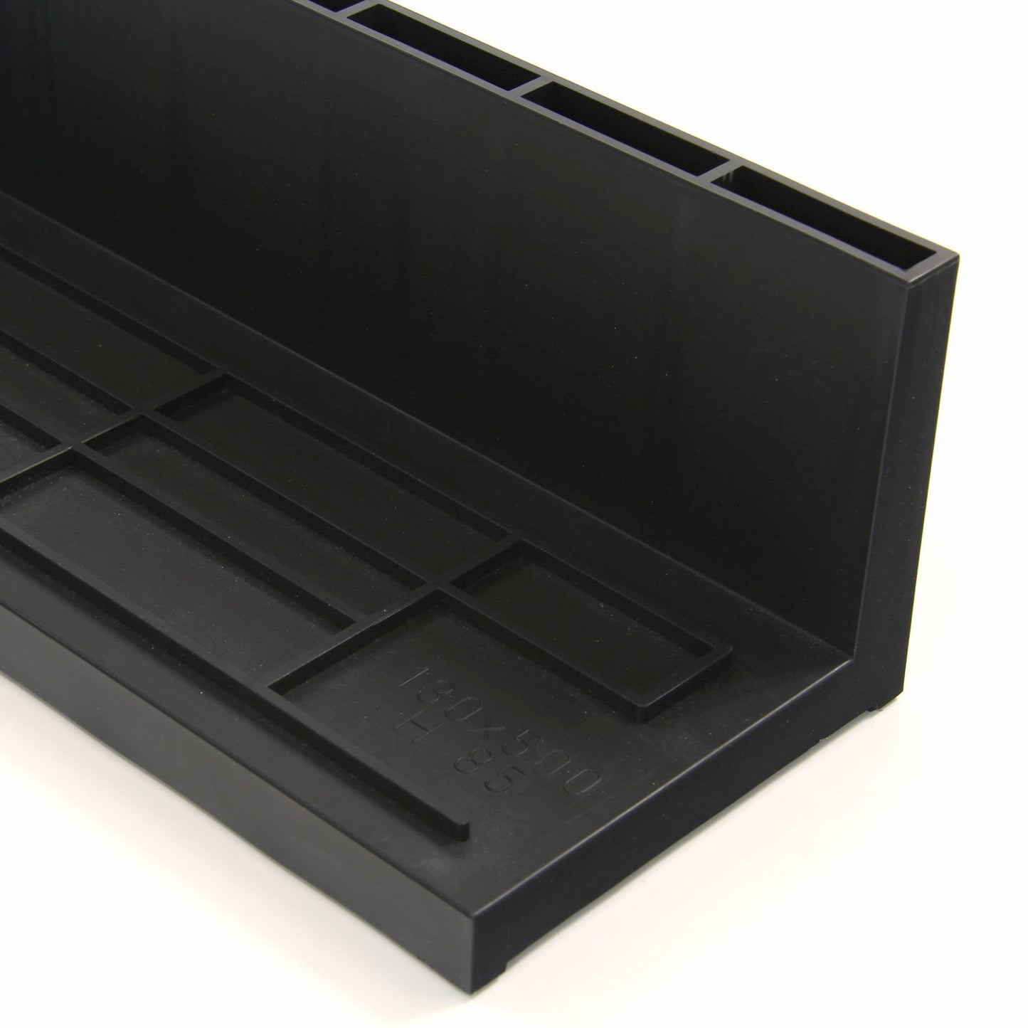 Nicoll slotted drain, type Connecto 100, PP, black, A15, 50 x 1.6 x 8.5 cm