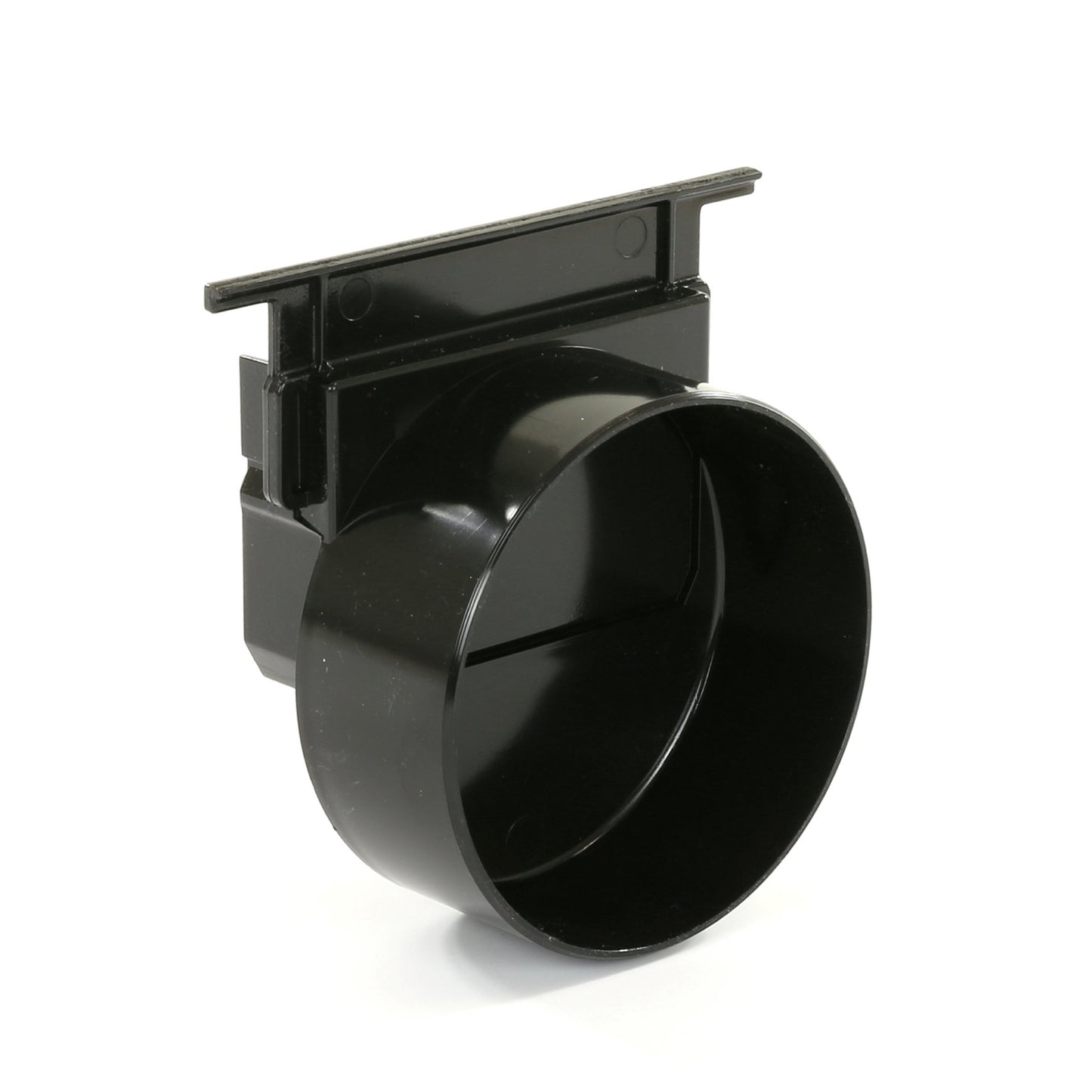 Nicoll end piece, type Connecto 100, PVC, black, for art. no. 254299 and 254338, 110 mm