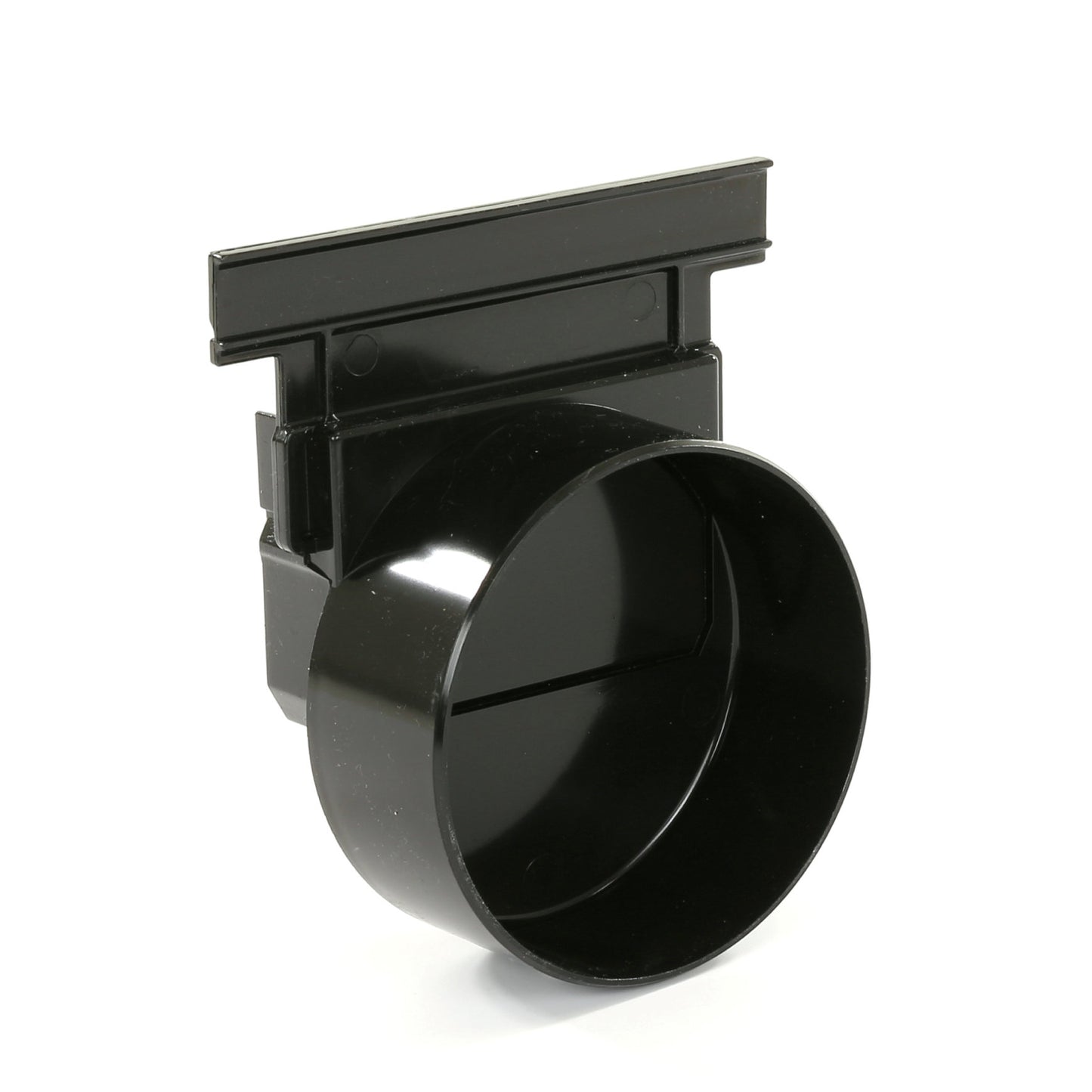 Nicoll end piece, type Connecto 100, PVC, black, for art. no. 254298, 254339 and 254341, 110 mm