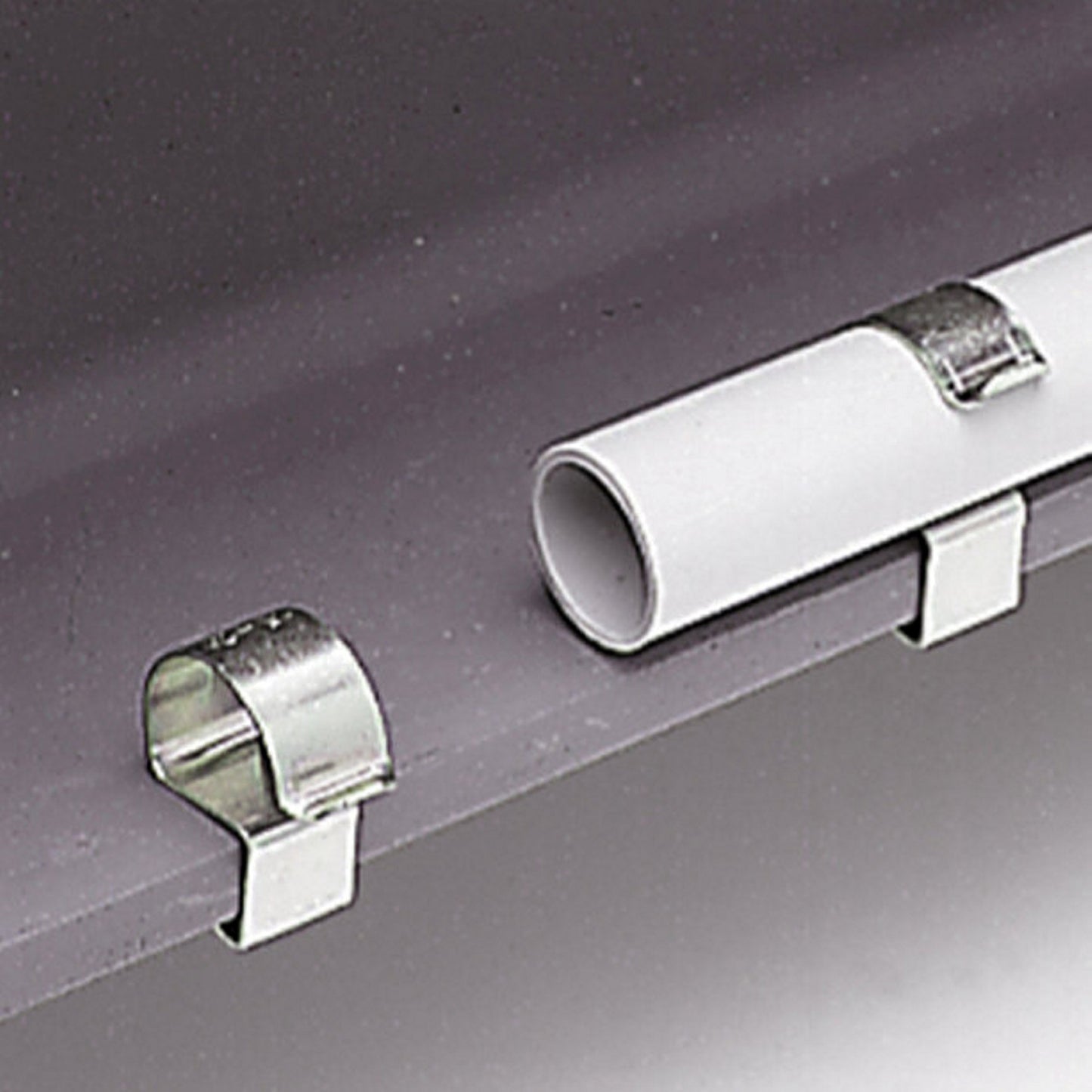 Britclips GAM8, cable run clip, Ø 15 - 21 mm, flange thickness 8 - 12 mm