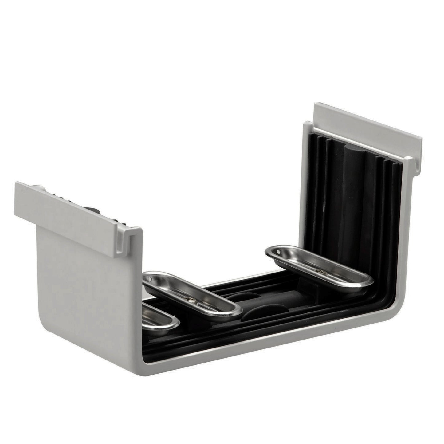 Pieza de conexión Rawinso para canalón, pp, con caucho EPDM, gris claro, RAL 7035, 170 mm
