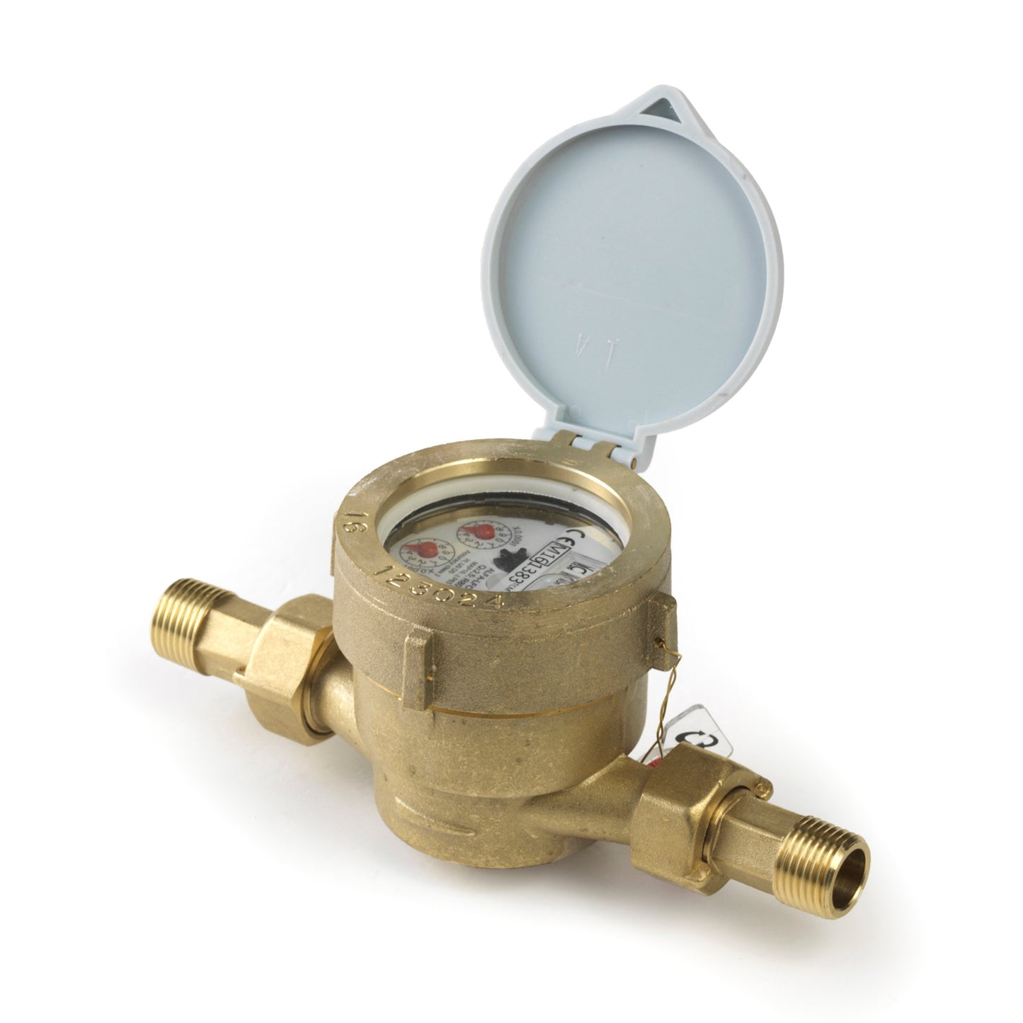 Contador de agua, tipo ALFA-SJ-LFC, ½" L110, incluye acoplamientos