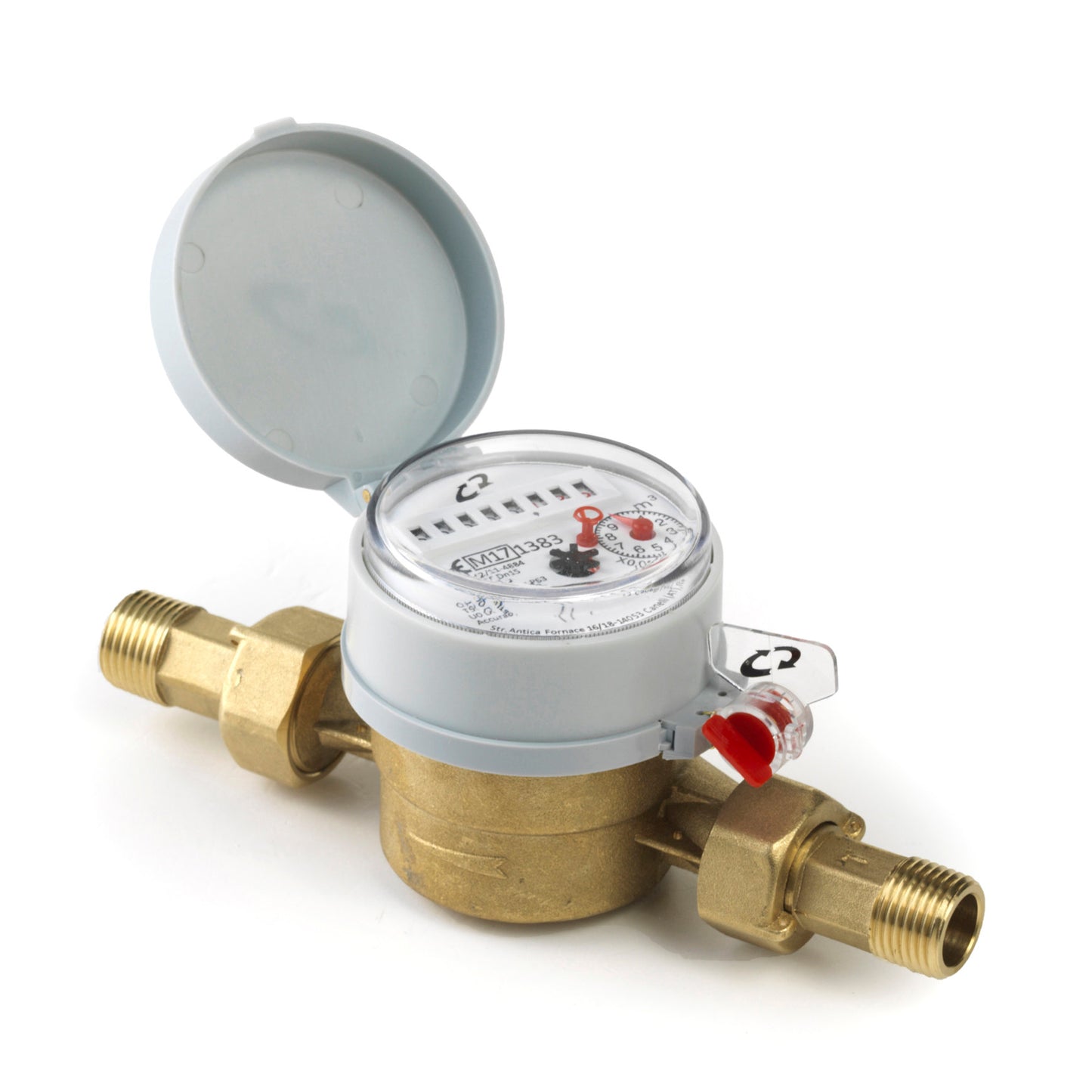 Contador de agua, tipo ALFA-SJ-SDC, ½" L110, incluye acoplamientos