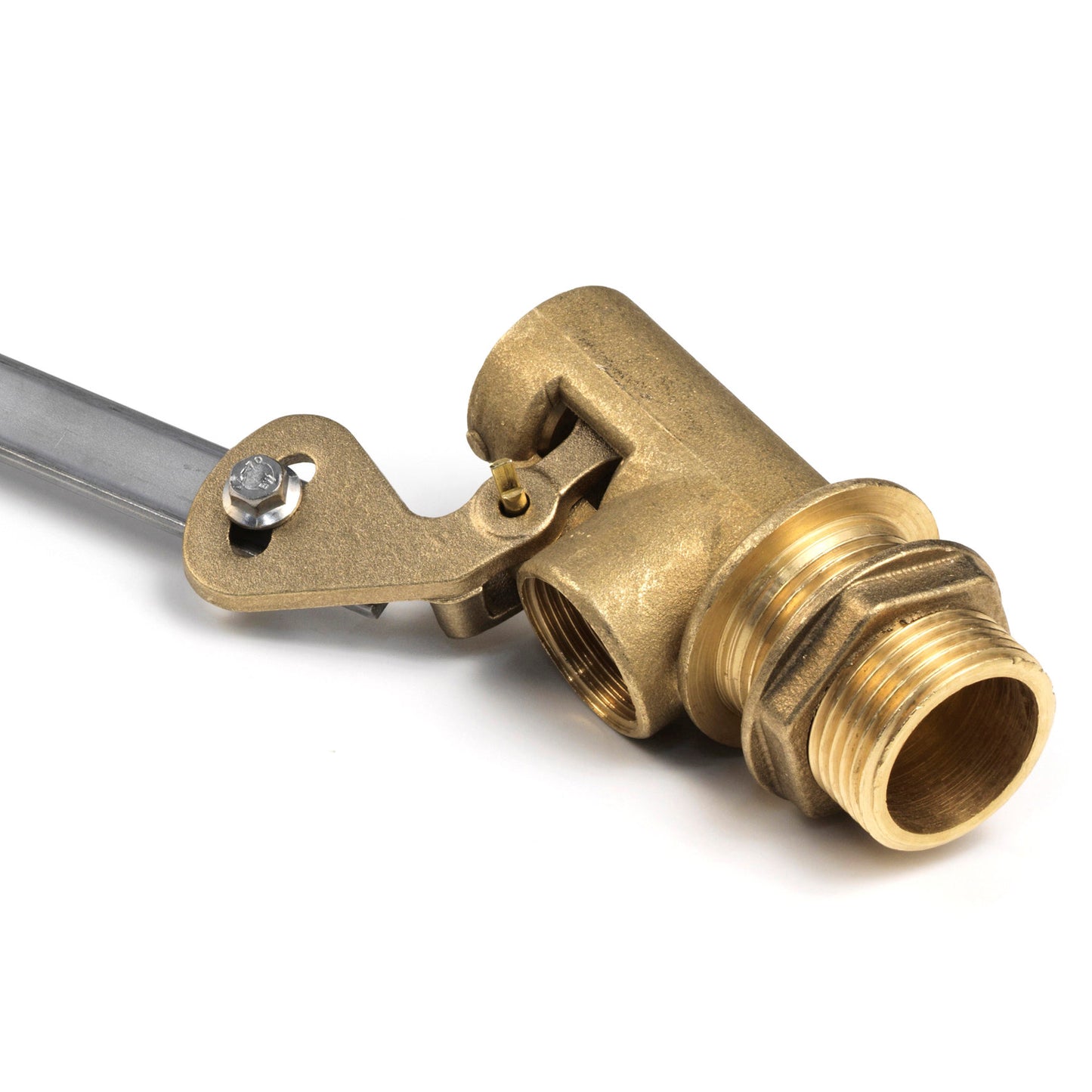 PVA brass float, type 8, male thread 1"