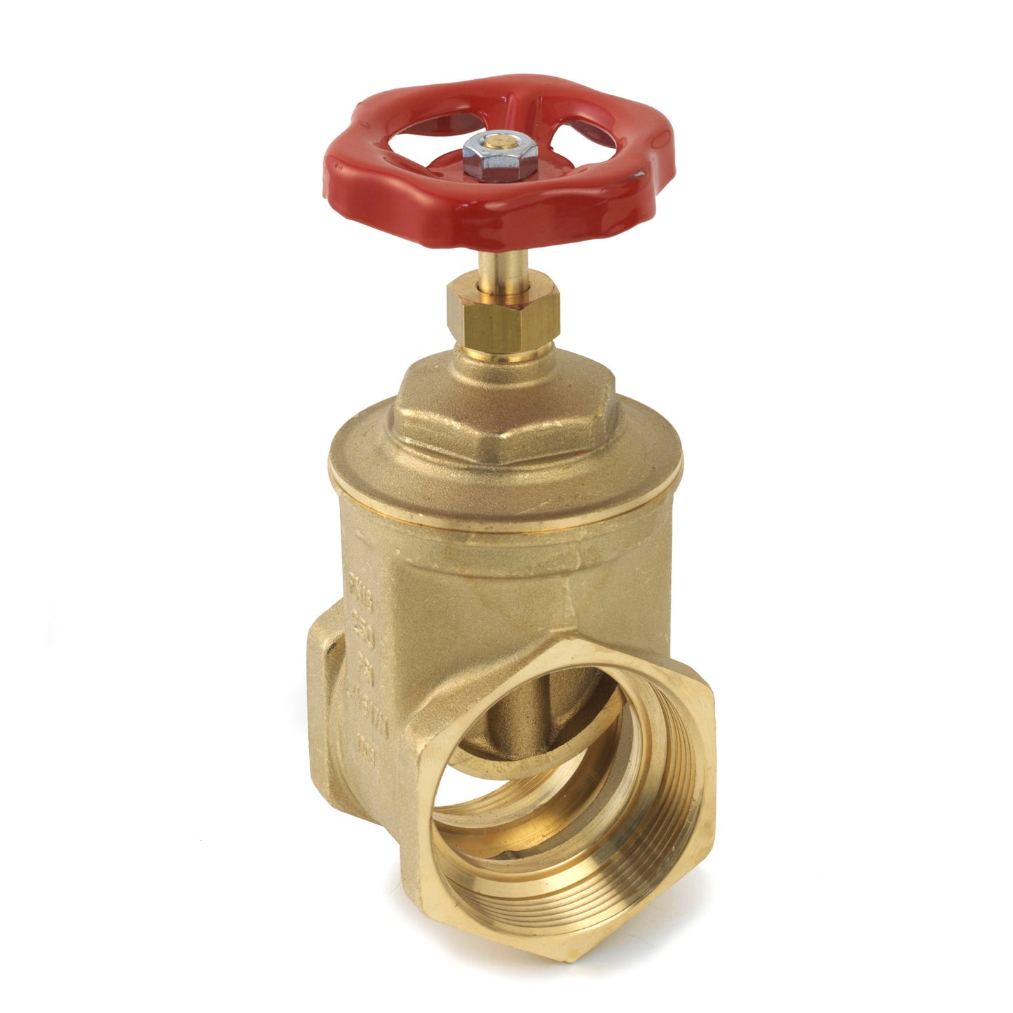 RIV gate valve, brass, type 2010, 2x female thread, full bore, 2"