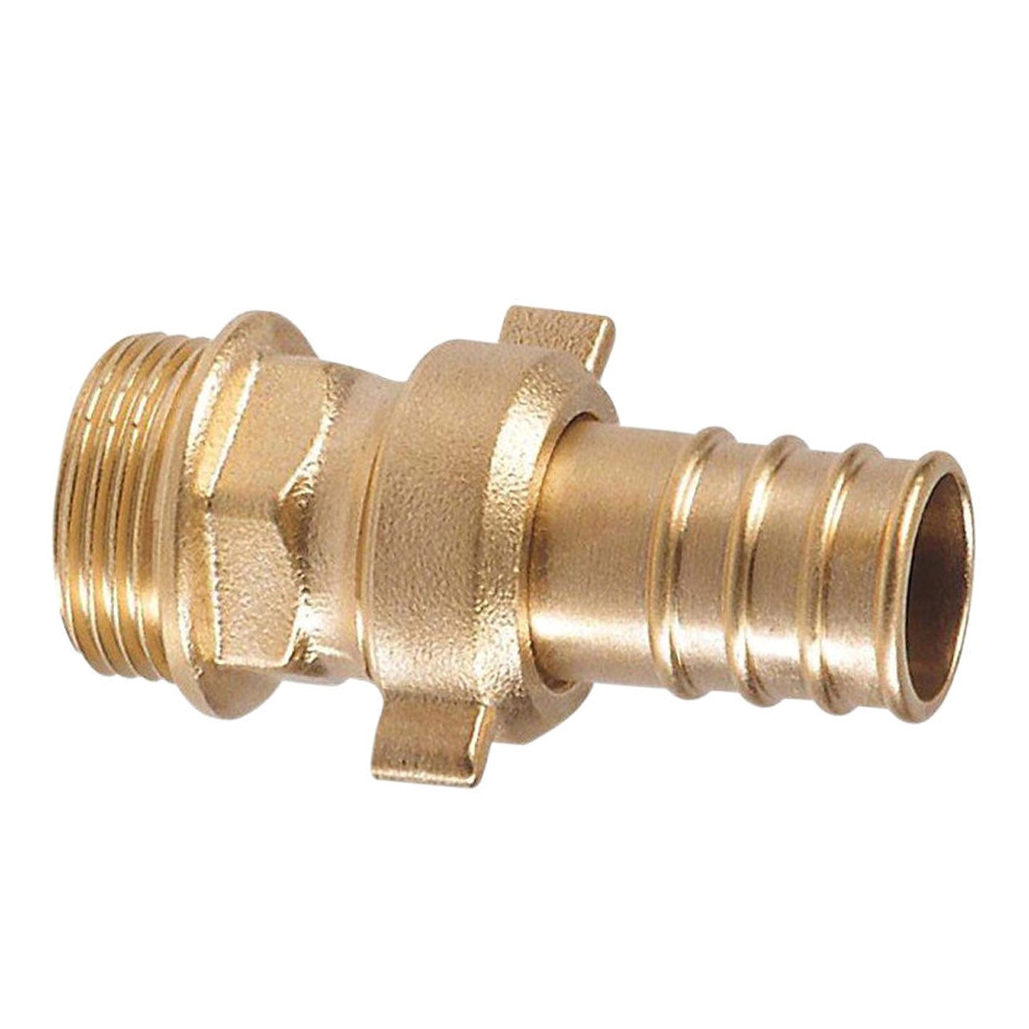Accesorio para tubería vertical RIV, latón, tipo 3130, rosca macho x espiga para manguera, 1¼" x 32 mm