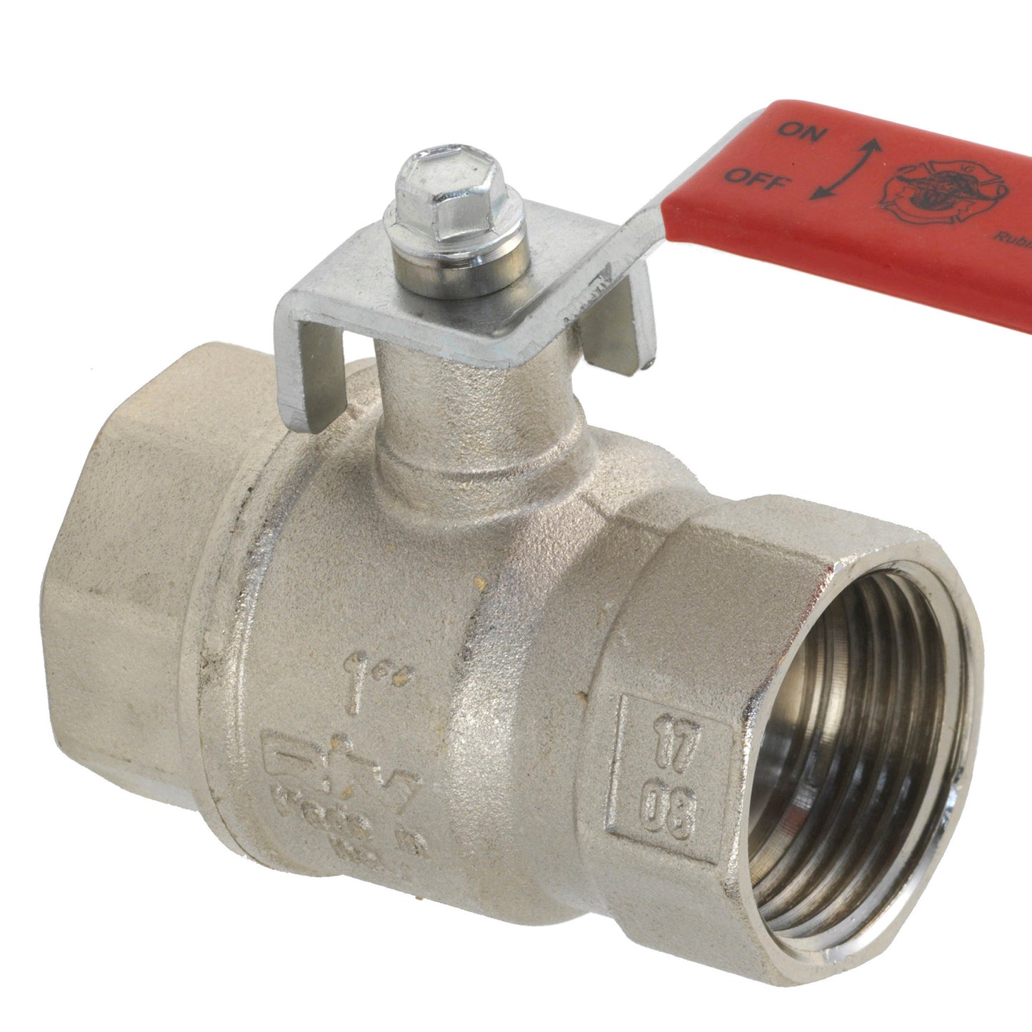 RIV ball valve, chrome-plated brass, 2x female thread, type 4171, 25 bar, 2"