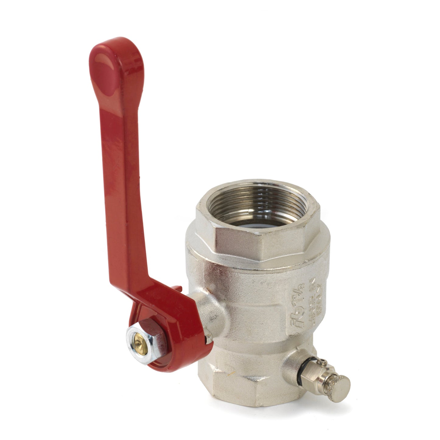 RIV ball valve, chrome-plated brass, 2x female threadtype 4610, full flow, 15 bar, ½"