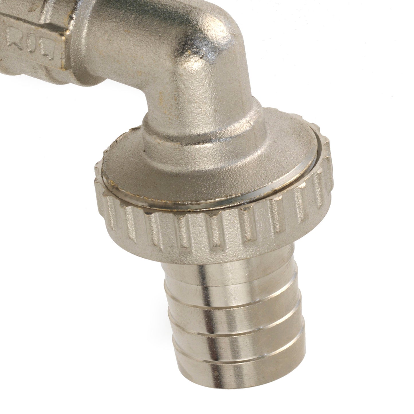 RIV tap ball valve, chrome-plated brass, type 5600, with hose barb, ½"