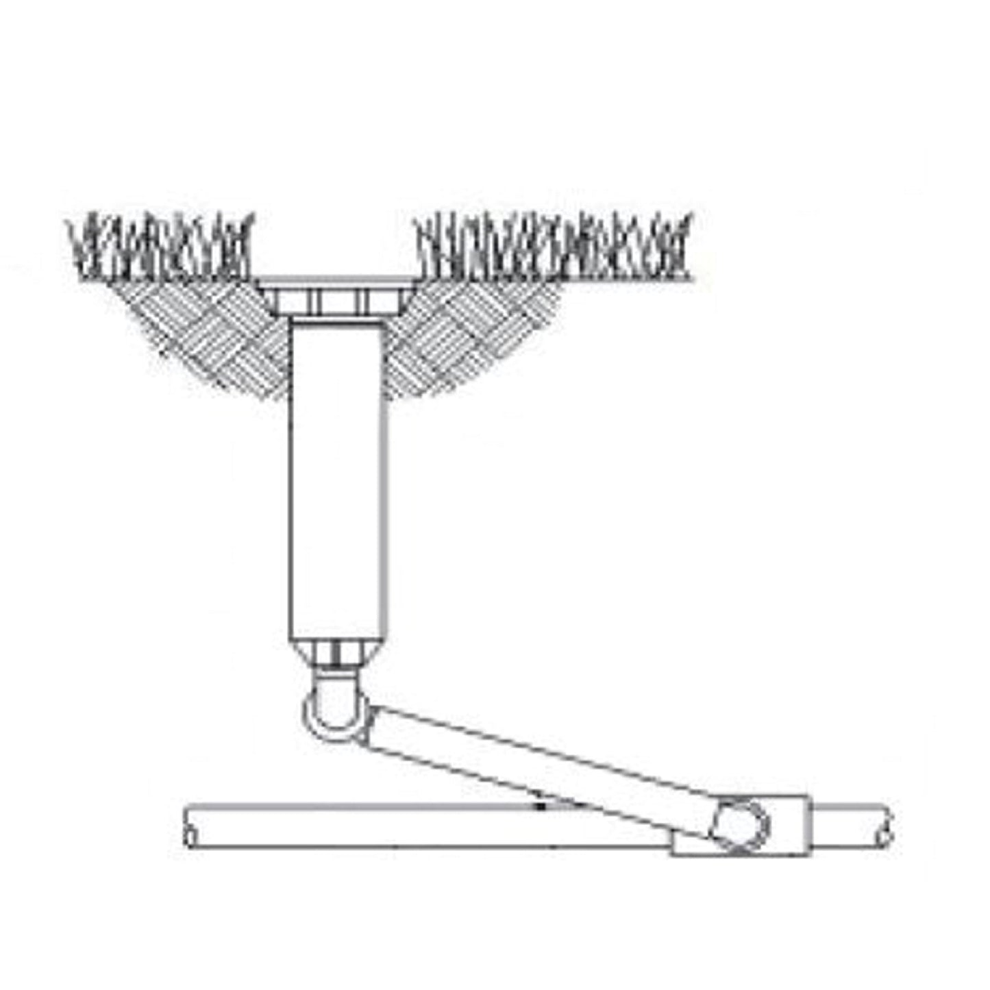 Vyr Swing Joint, flexible nozzle connection pipe, PP, 5,5 bar, 2x male thread, ¾", l = 30 cm