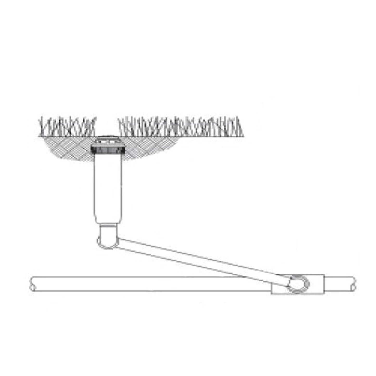 Vyr Swing Joint, flexible nozzle connection pipe, PP, 5,5 bar, 2x male thread, ¾", l = 30 cm