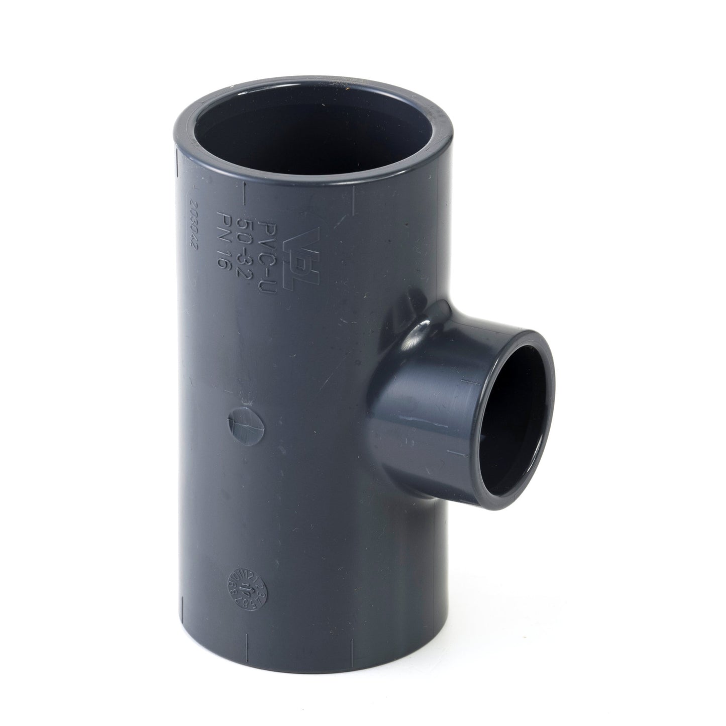 VDL reducer T-piece 90°, PVC, 16 bar, type A, 3x internal glue, 63 x 50 mm