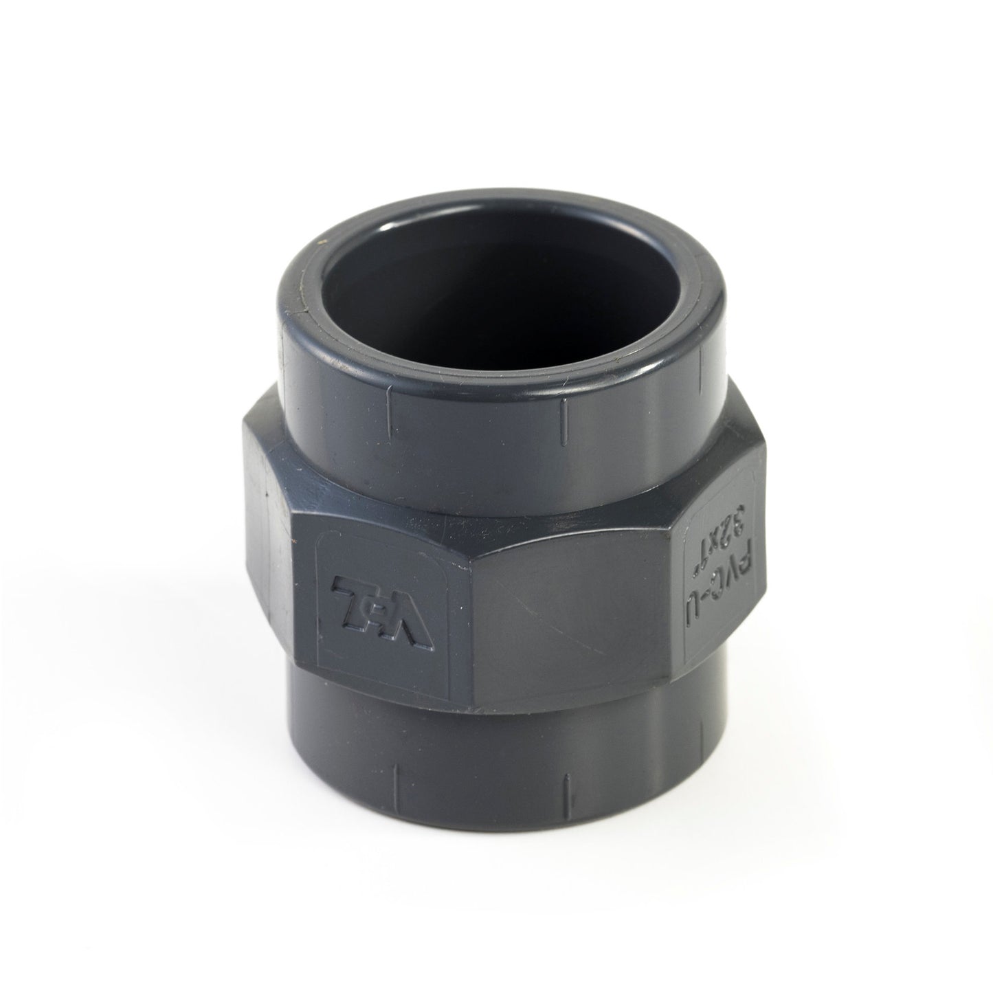 VDL screw piece, PVC, internal glue x female thread, 16 bar, type A, 25 mm x ½"